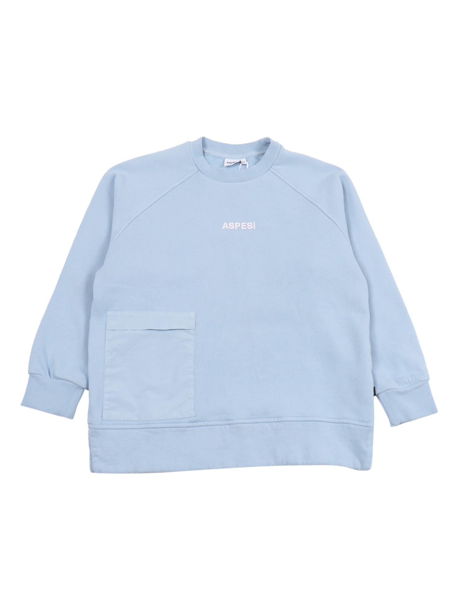 Aspesi Patch-pocket Sweatshirt In Blue