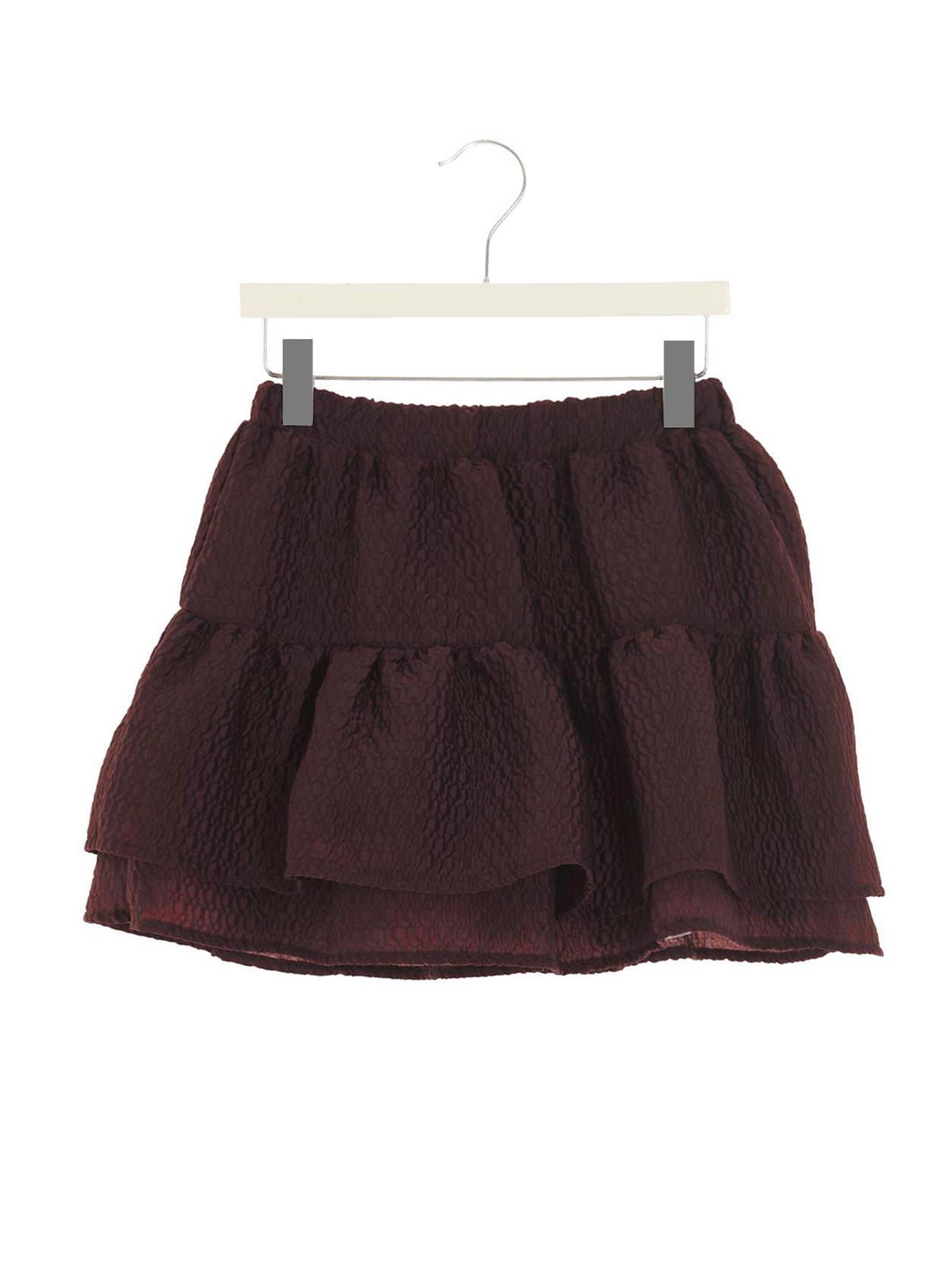 Douuod Texture Flounced Skirt