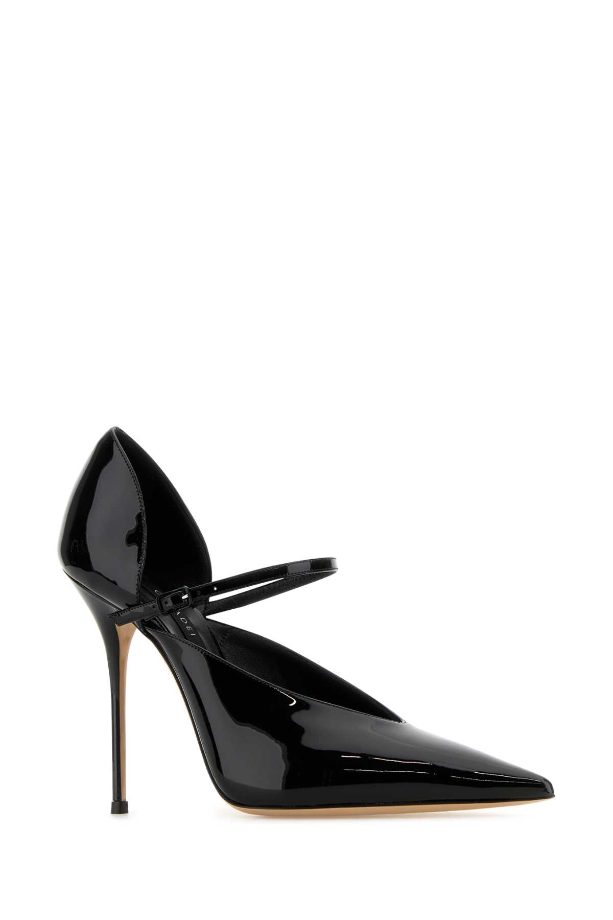 Shop Casadei Black Leather Tiffany Pumps In Nero