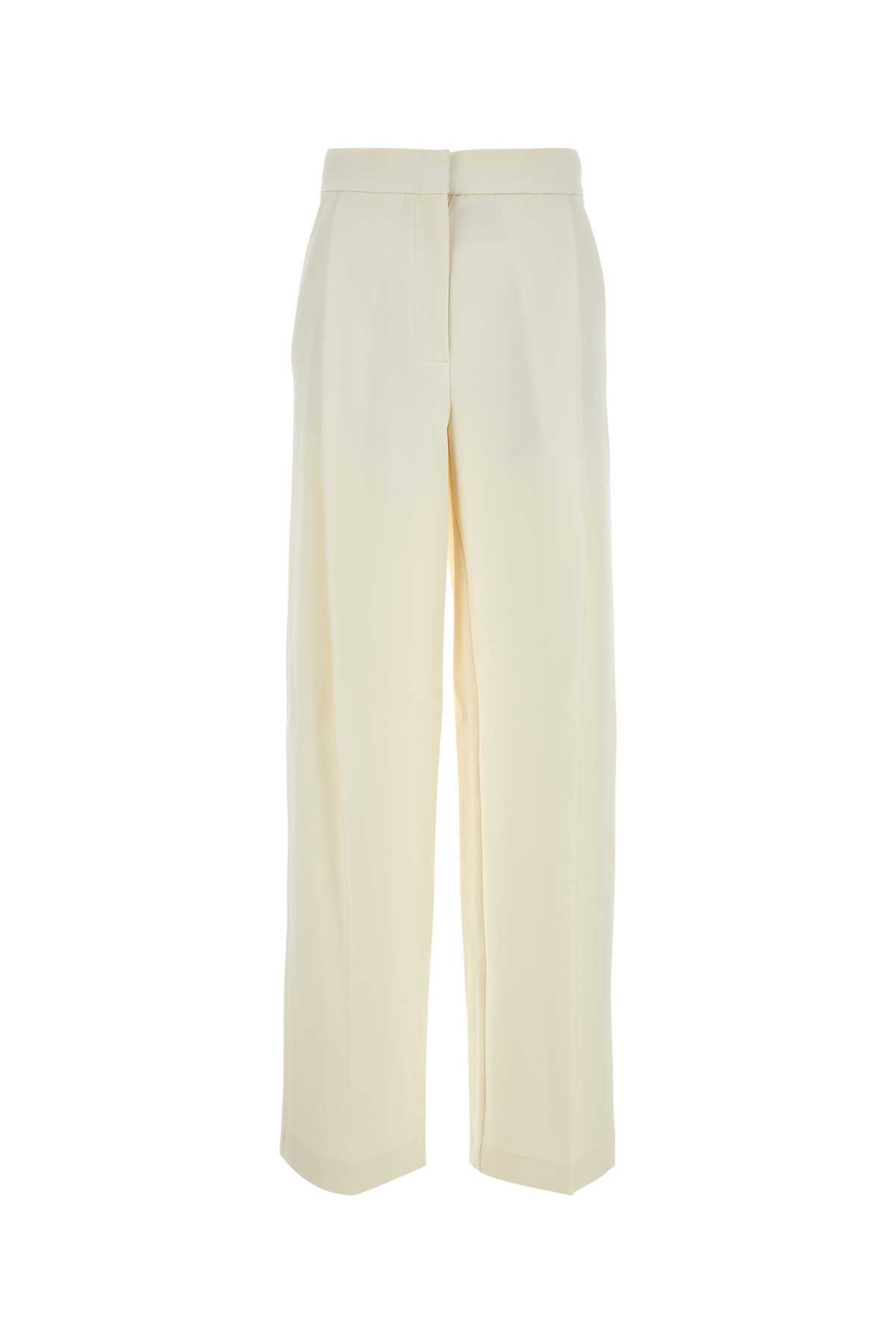 Ivory Polyester Portico Wide-leg Pant