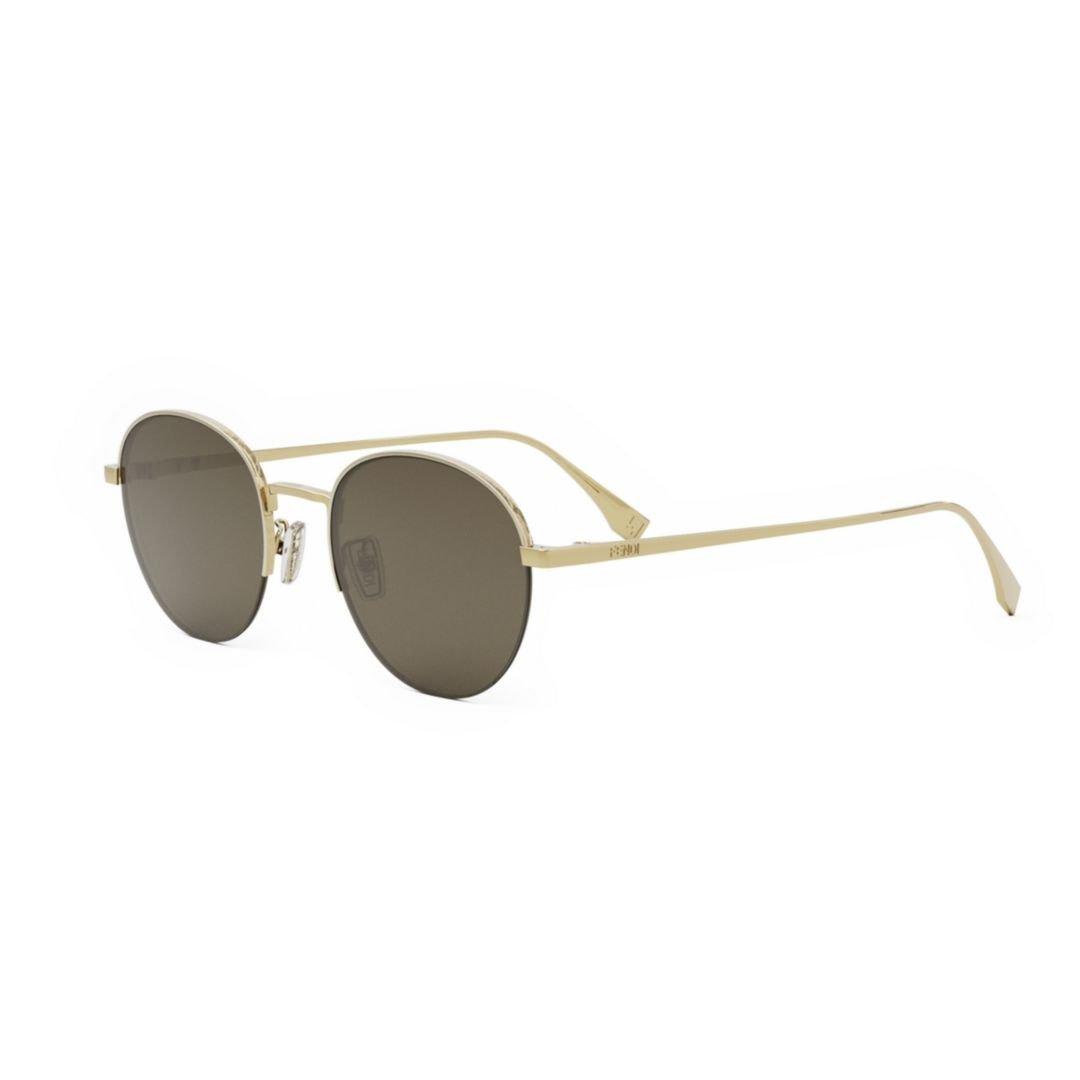 Shop Fendi Round-frame Sunglasses In 30e - Yellow