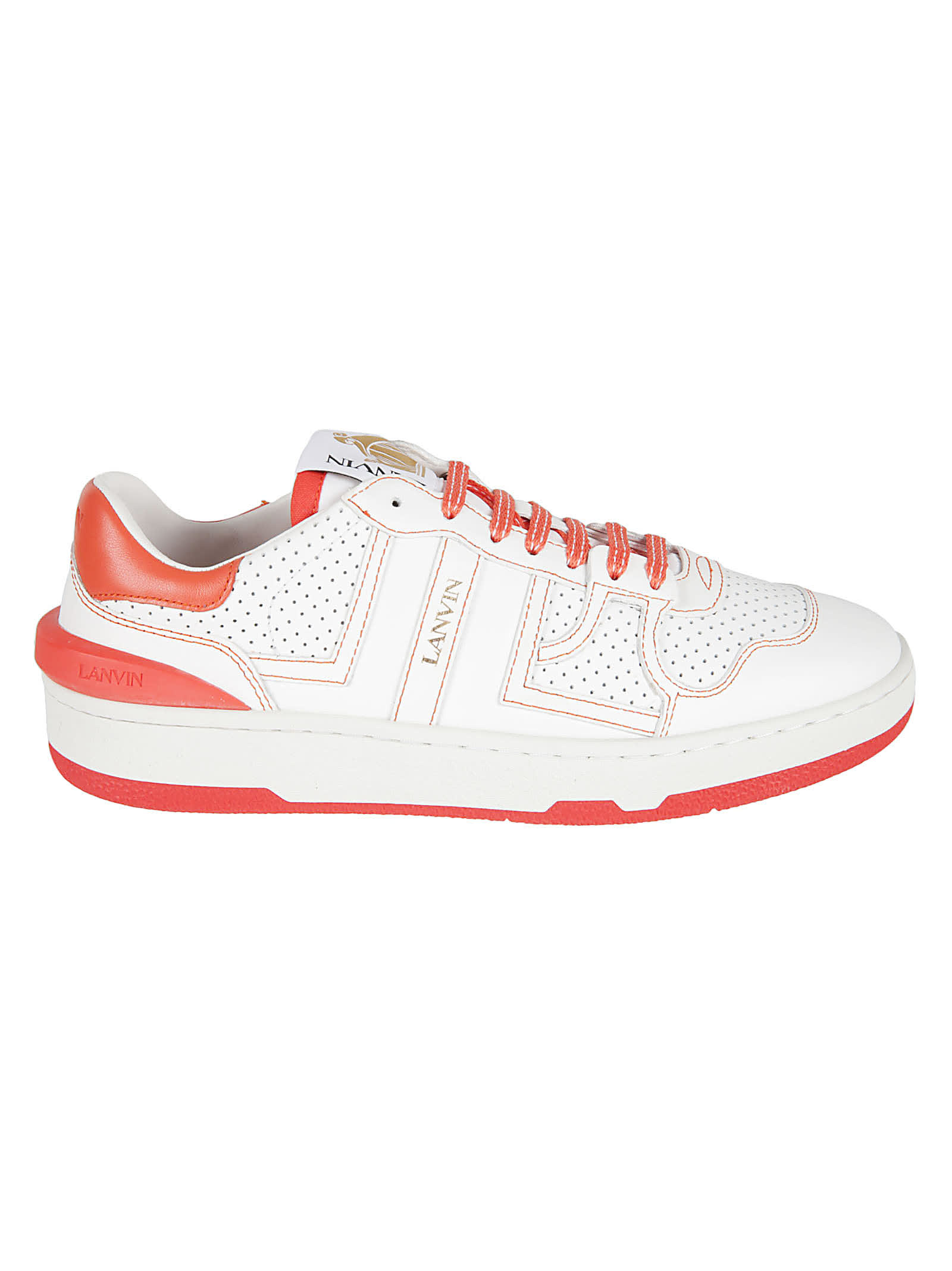 Lanvin Side Logo Perforated Sneakers