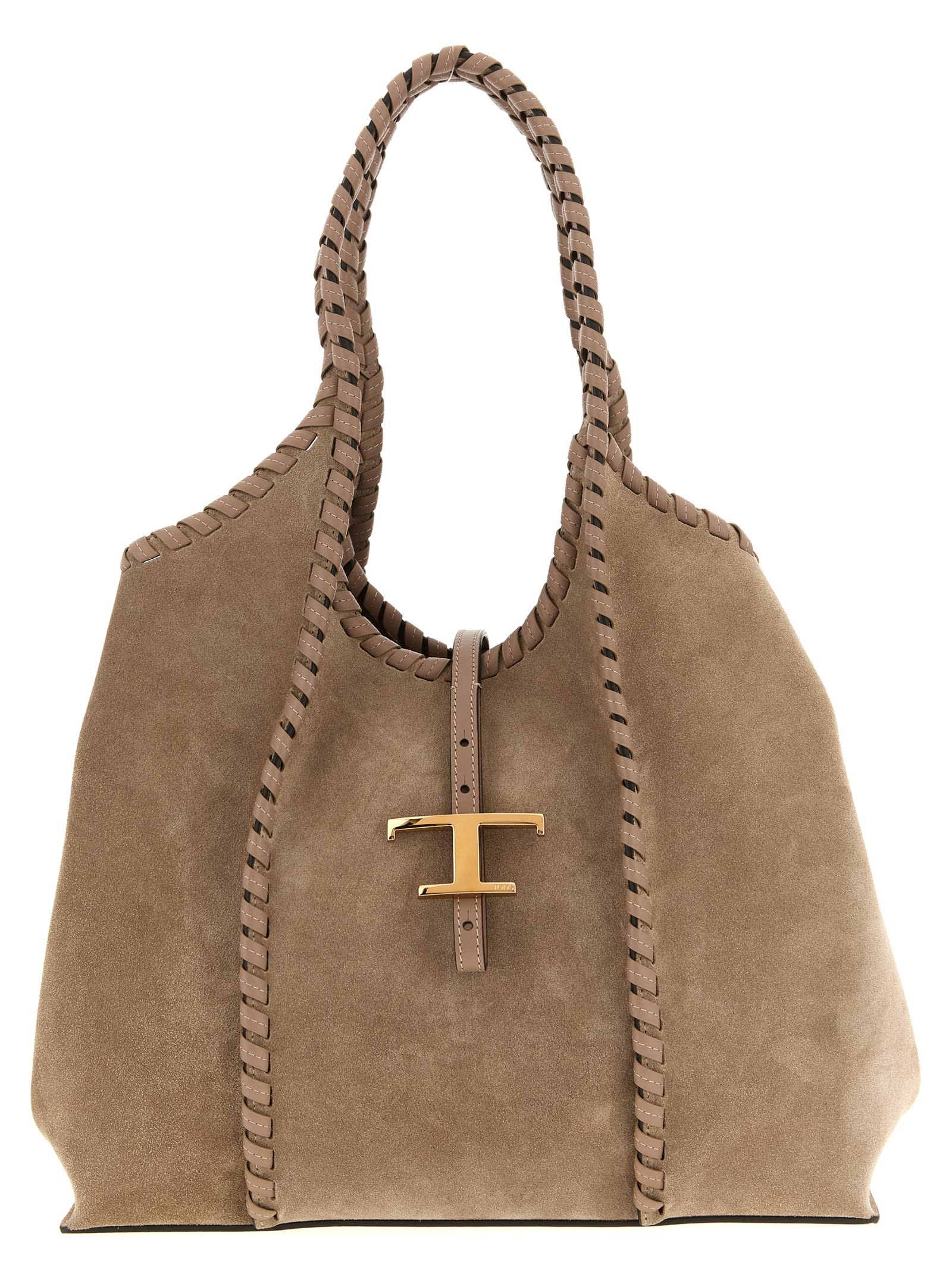 Tod's T Timeless Medium Shoulder Bag In Brown