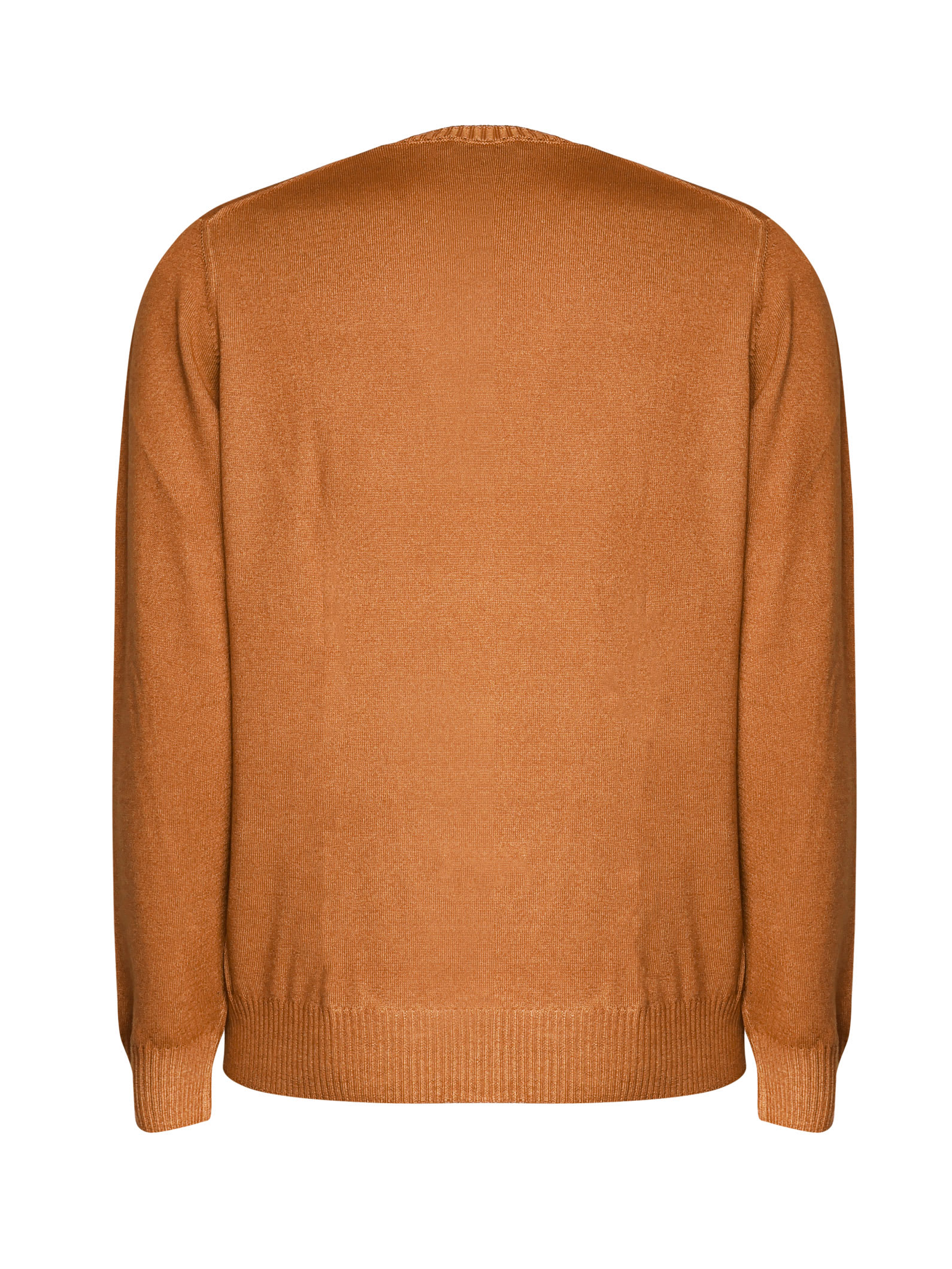 Shop Fay Dyed Virgin Wool Sweater In Leather