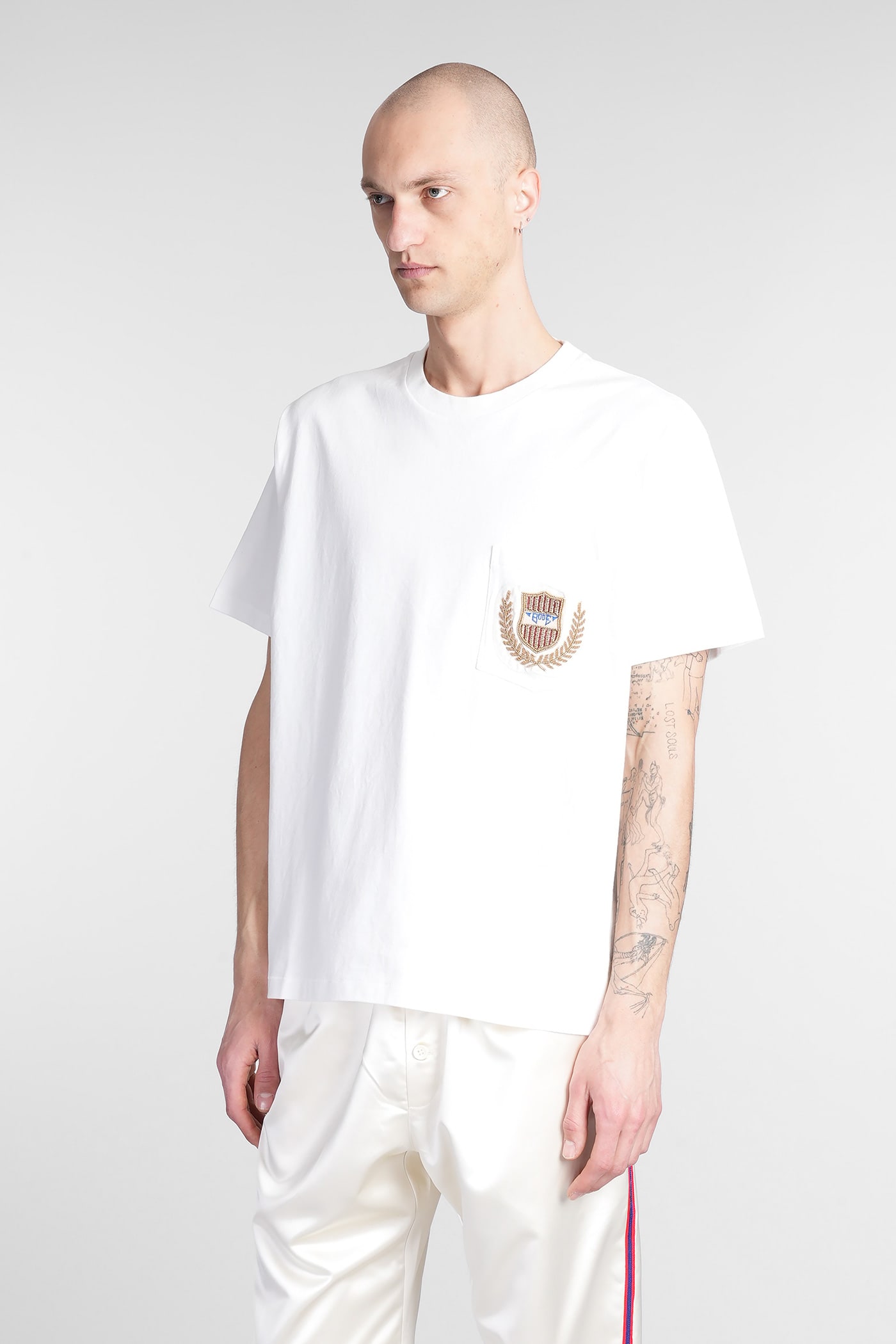 Shop Bode T-shirt In White Cotton