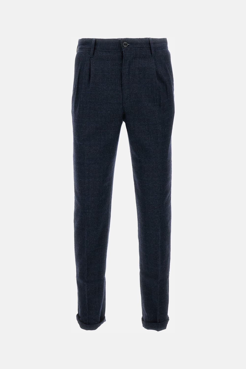 Incotex Tailored Wool Blend Trousers In Blue