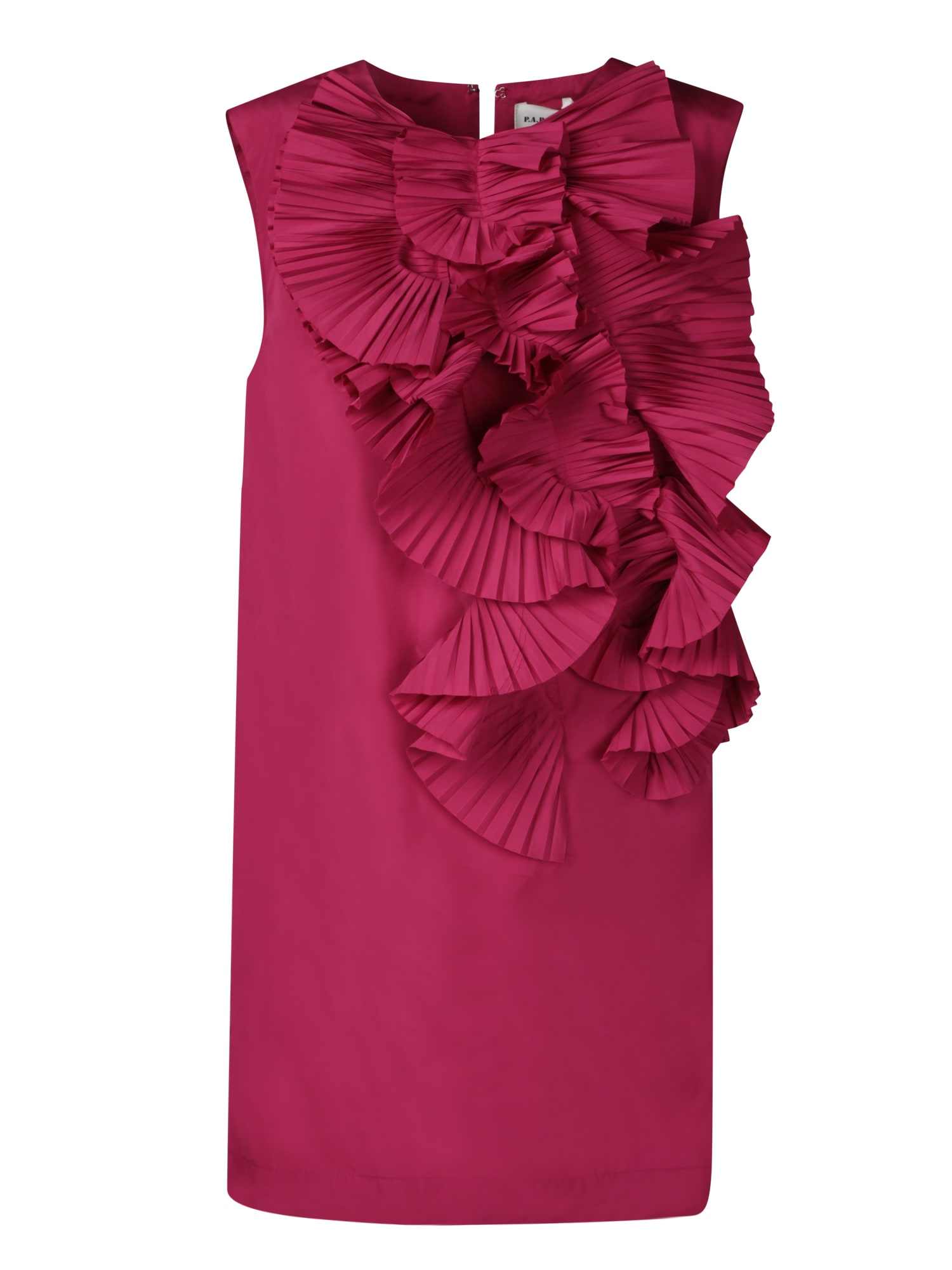 Parosh Fuchsia Mini Taffeta Dress