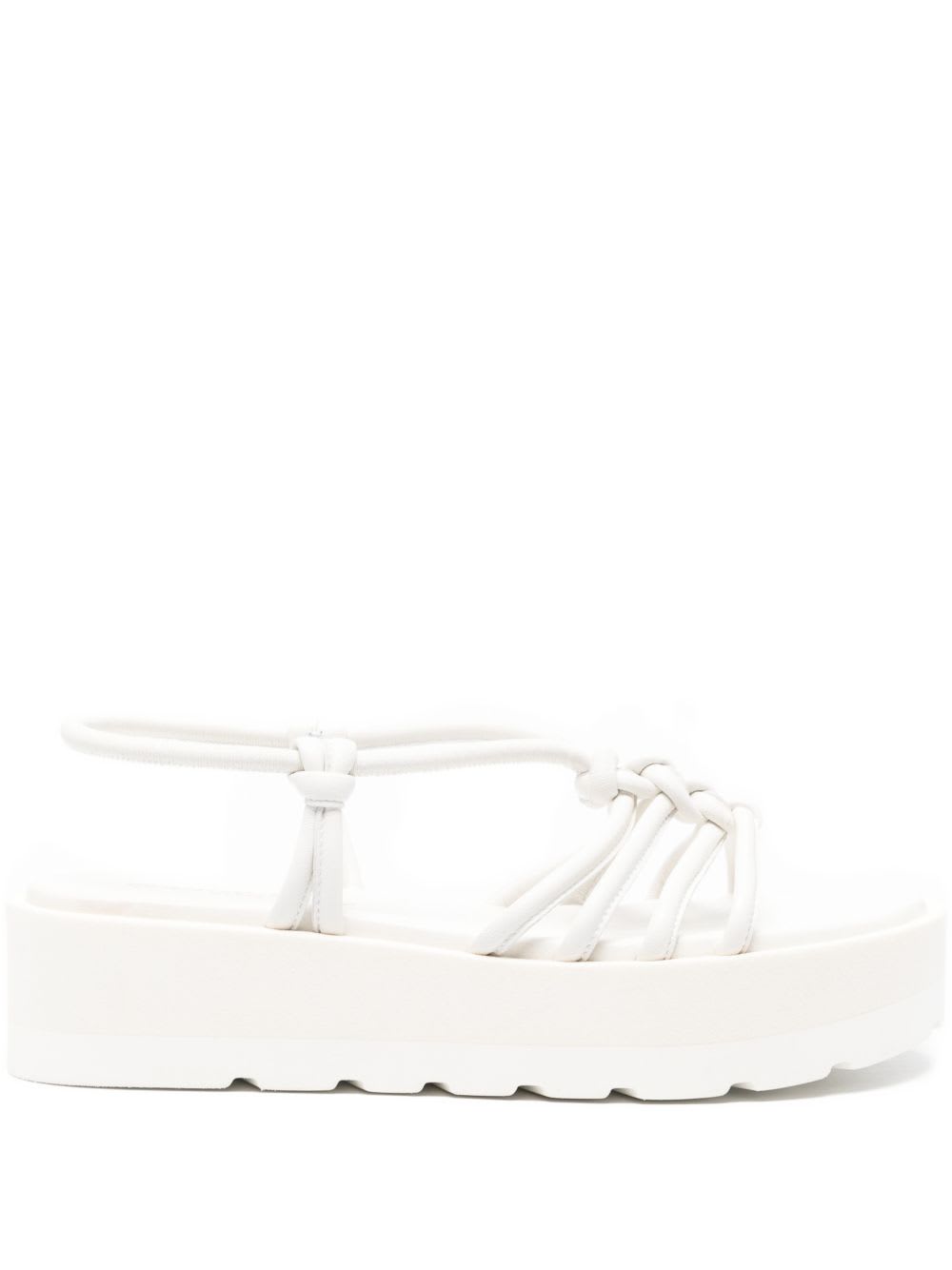 Gianvito Rossi Hebe Leather Sandals In White