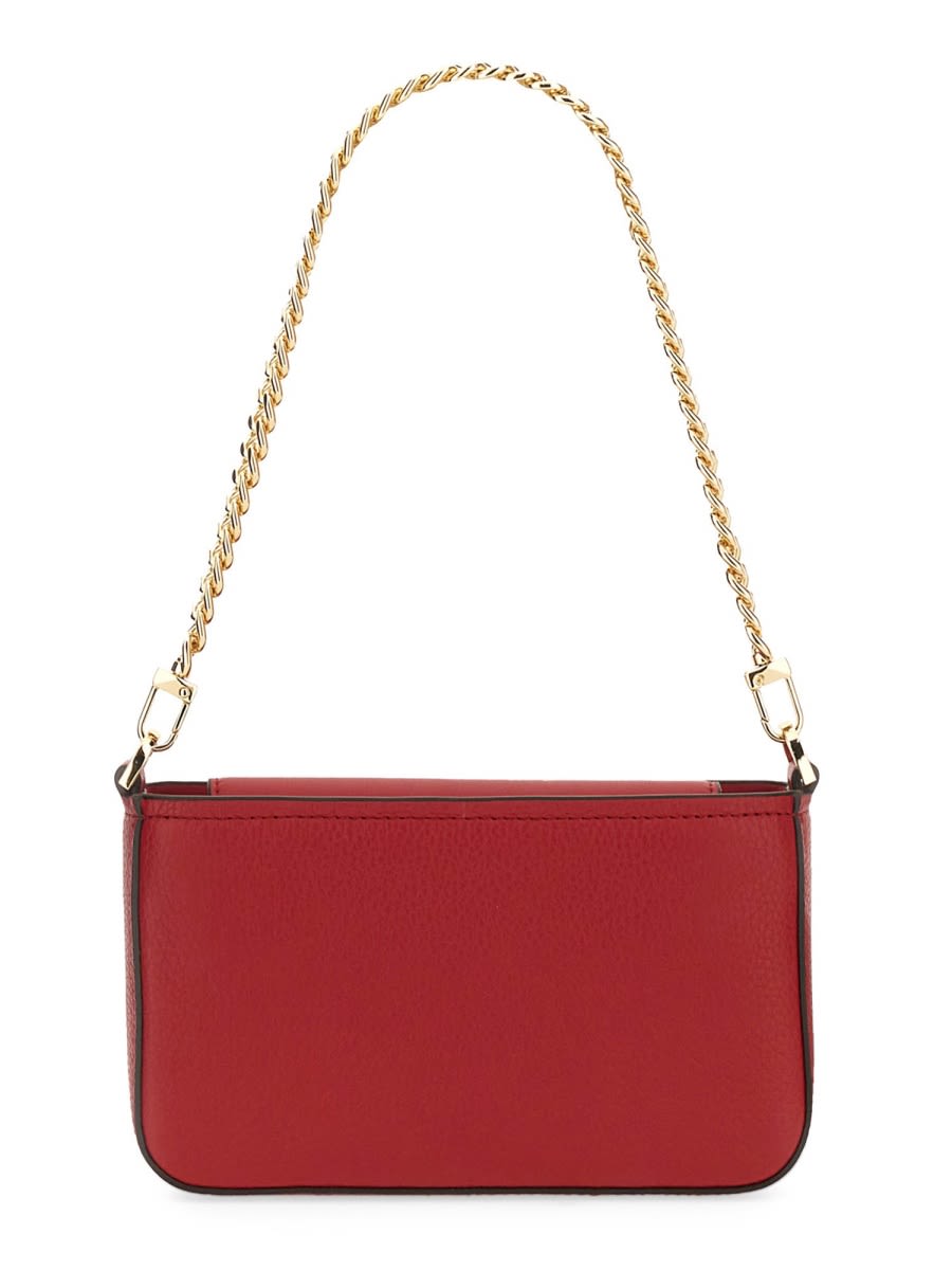 Michael Kors Bryant Small Convertible Clutch Bag In Red