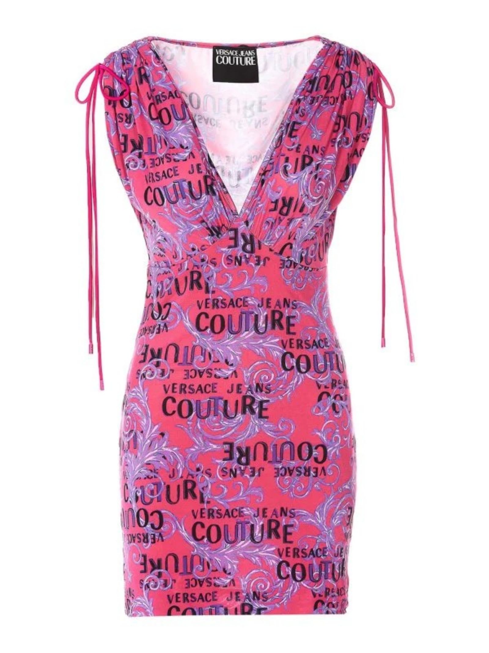 Shop Versace Jeans Couture Dress In Pink