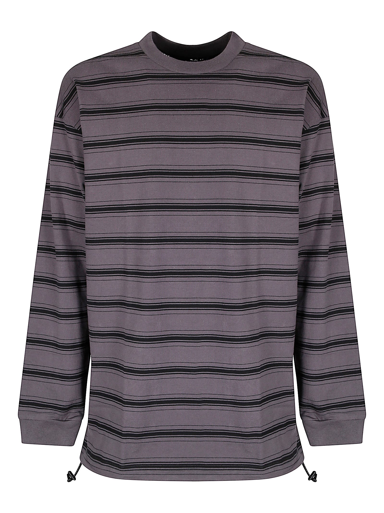 Comme Des Garçons Homme Deux Striped Long-sleeve T-shirt In Gray