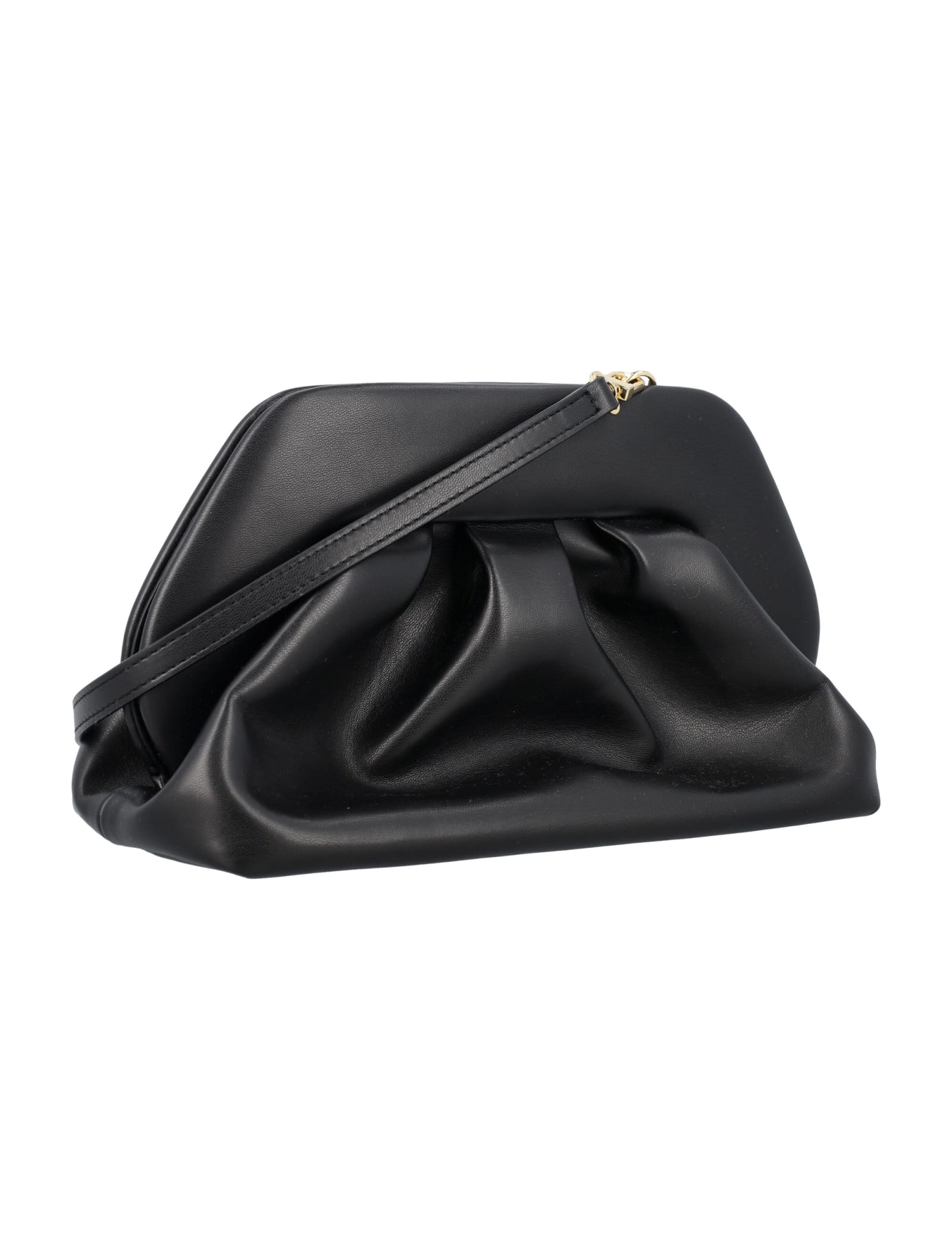 Shop Themoirè Tia Clutch In Black