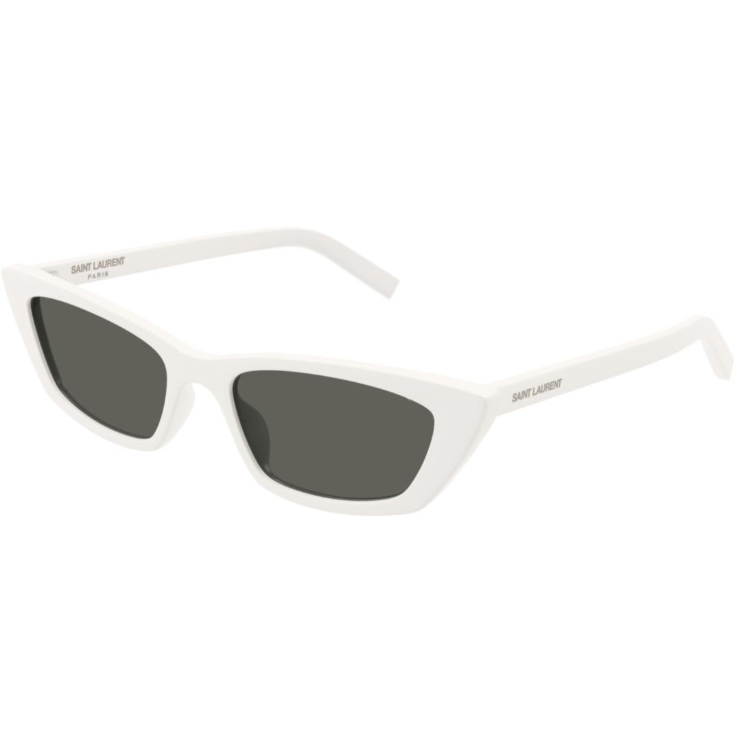 Shop Saint Laurent Sl 277011 White White Grey