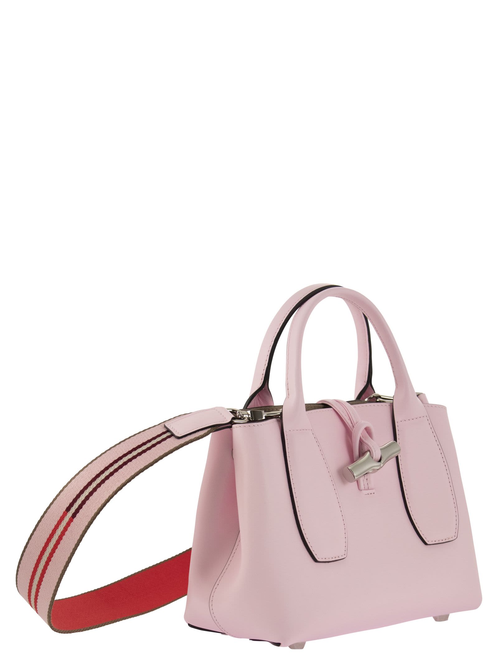 Shop Longchamp Roseau - Bag With Handle S In Pink