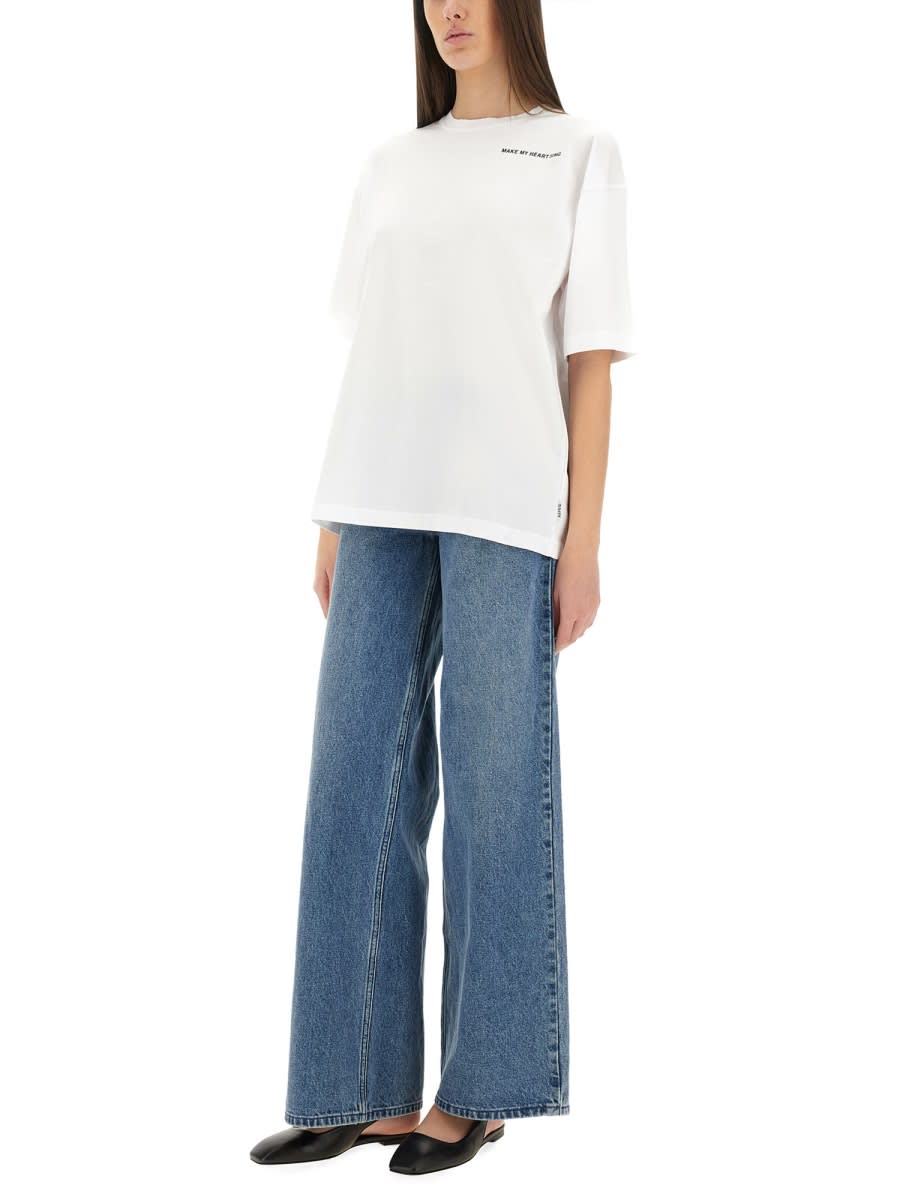 Aspesi Heart Sing T Shirt In White