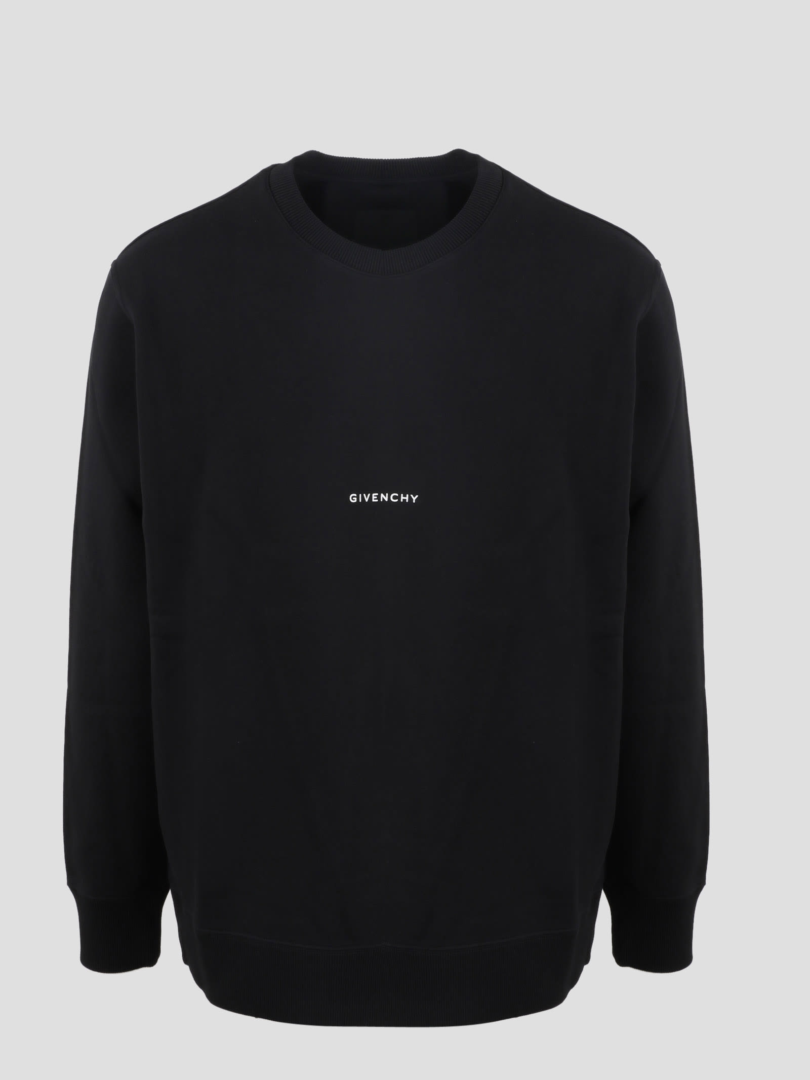 Givenchy Men's Classic Logo Sweatshirt With Cross Back In Black