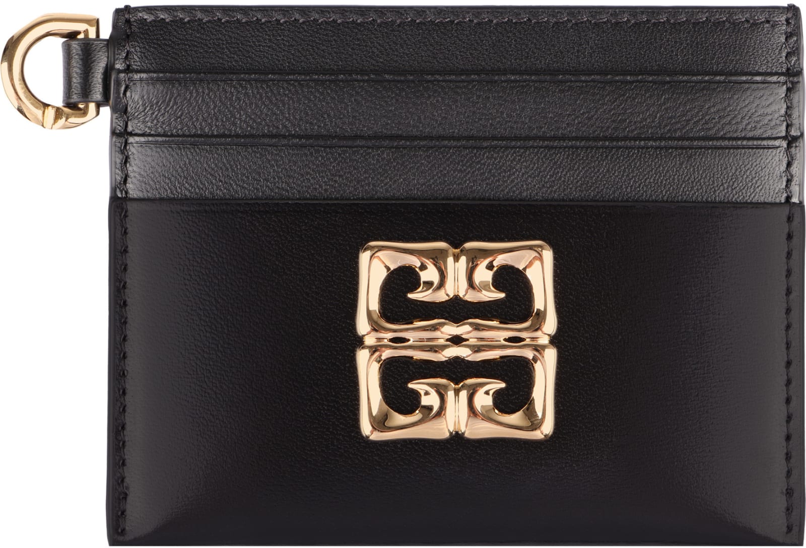 Shop Givenchy 4geather Card Holder In Black