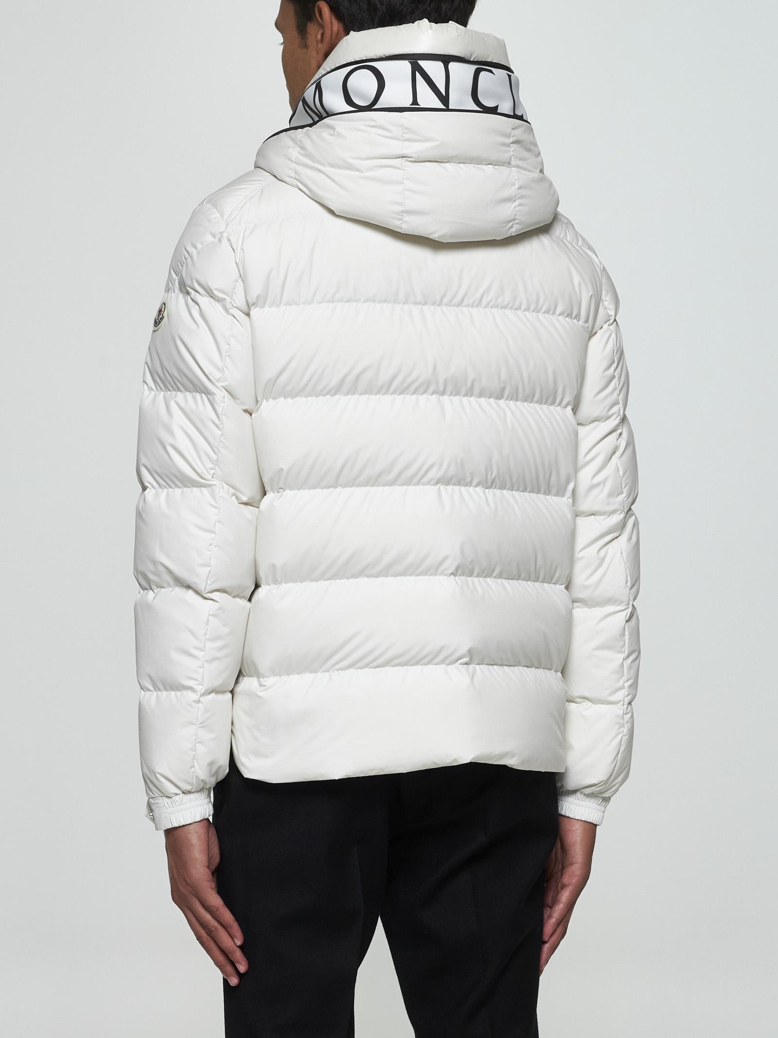 Shop Moncler Cardere Quilted Nylon Down Jacket