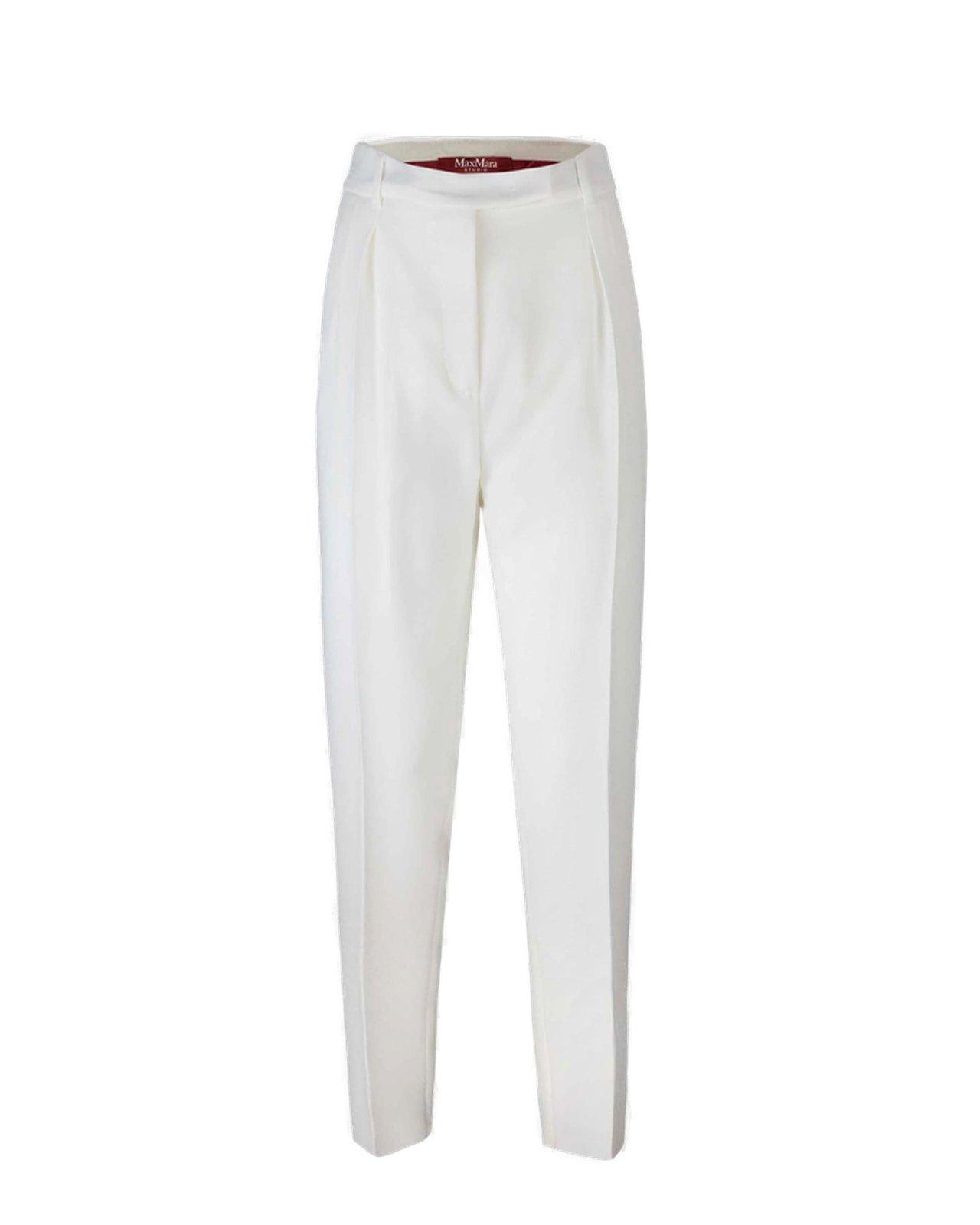 Pleat Detailed Tapered Trousers