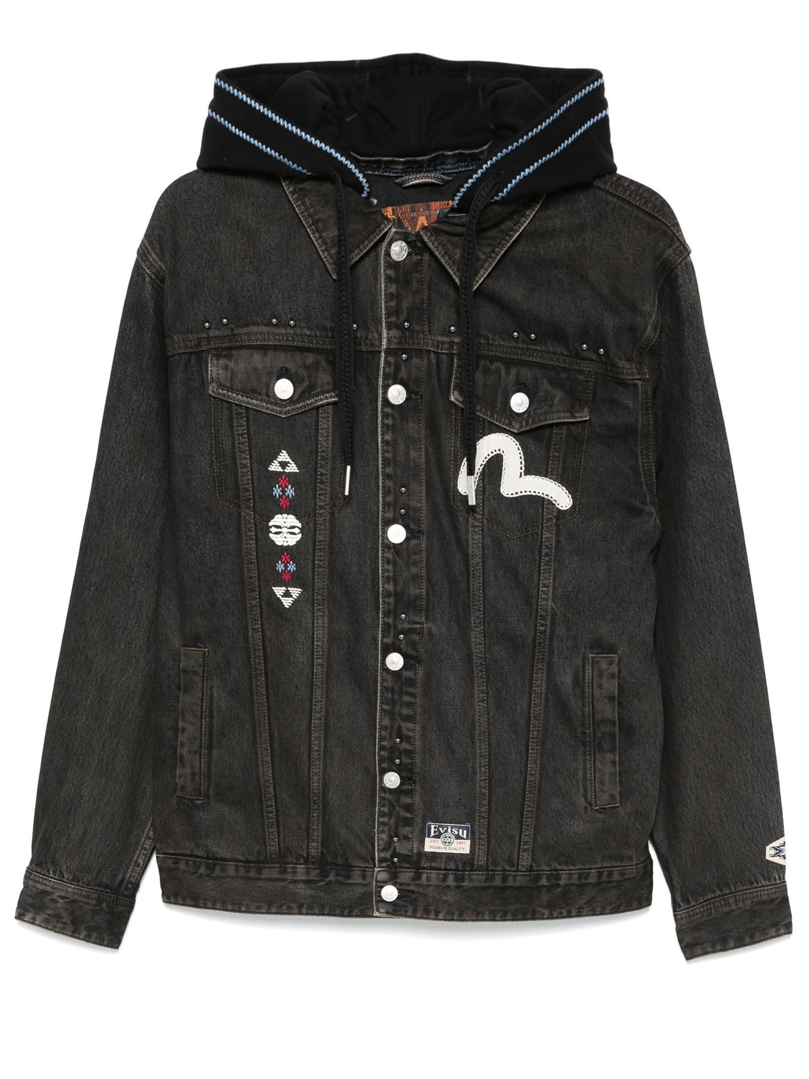 Evisu Coats Black