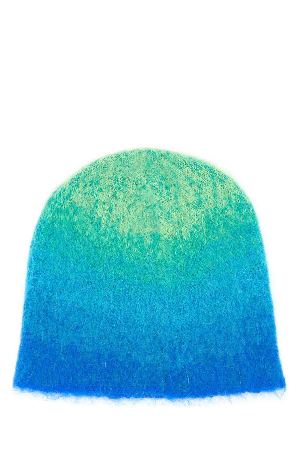 Shop Erl Multicolor Mohair Blend Beanie Hat In Brown