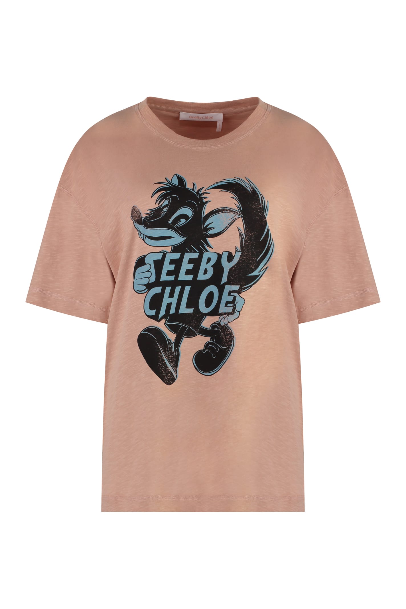 See by Chloé Printed Cotton T-shirt