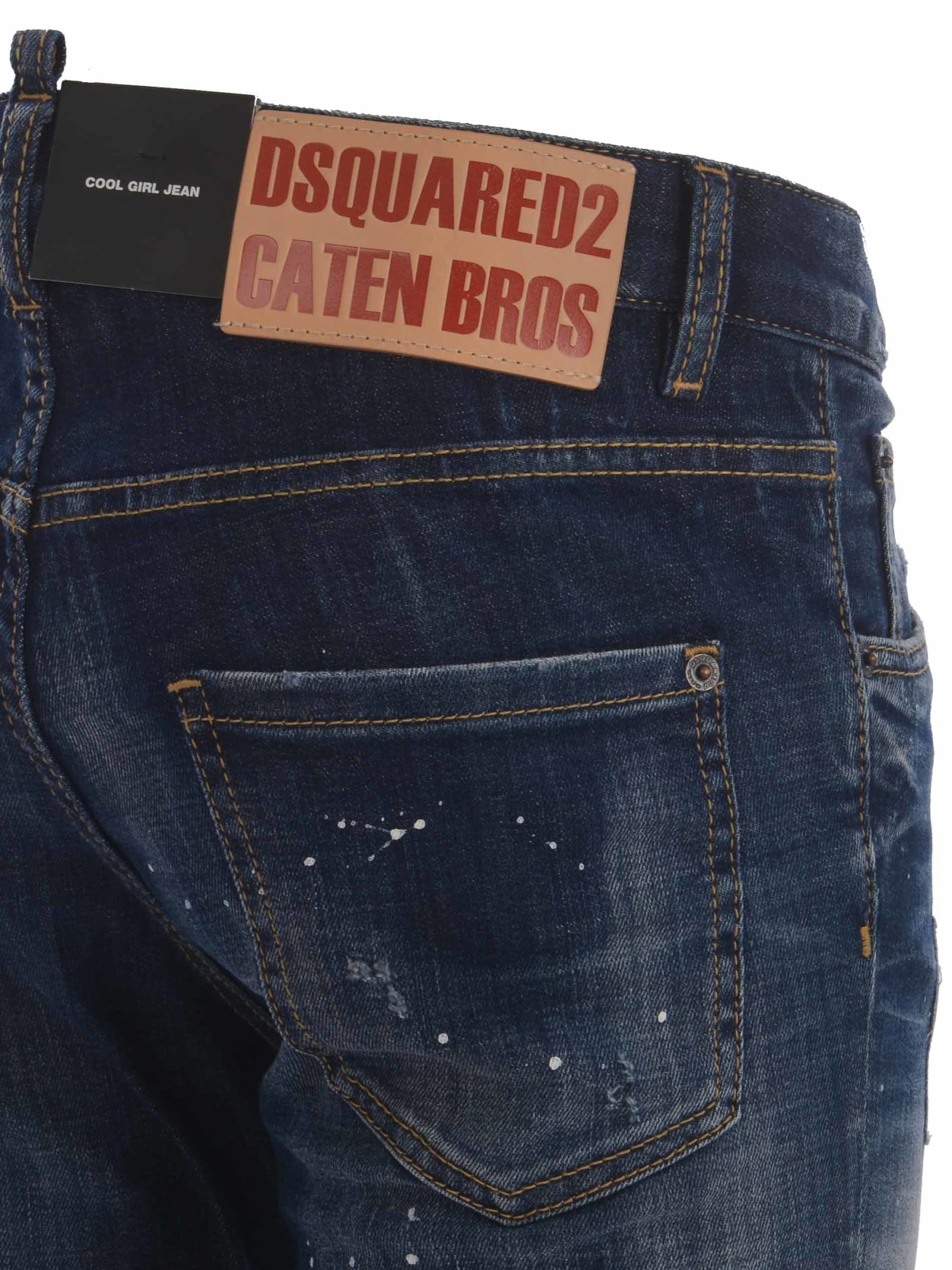 Shop Dsquared2 Jeans  Cool Girl Made Of Denim In Denim Blu