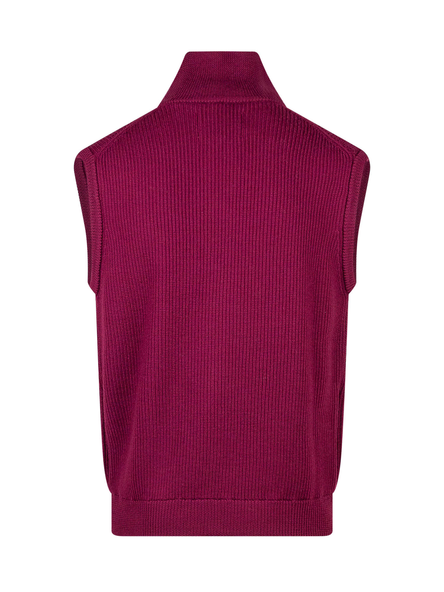 Shop Seven Gauge Merino Vest In Bordeaux