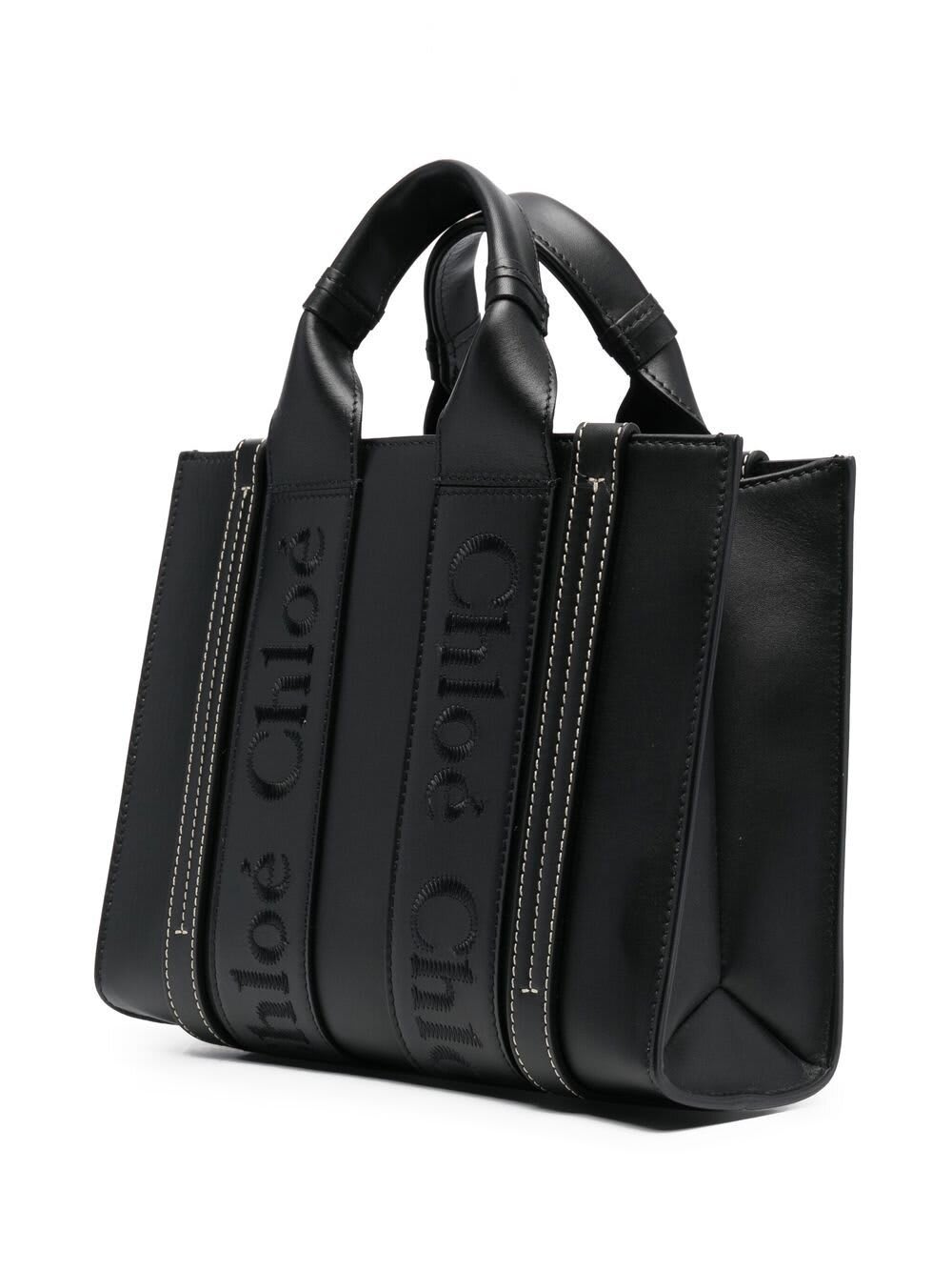 Shop Chloé Woody In Black