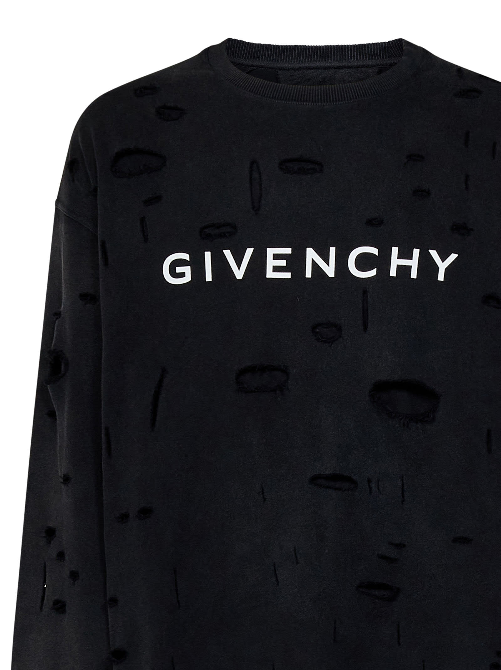 Shop Givenchy Archetype Sweatshirt In Nero