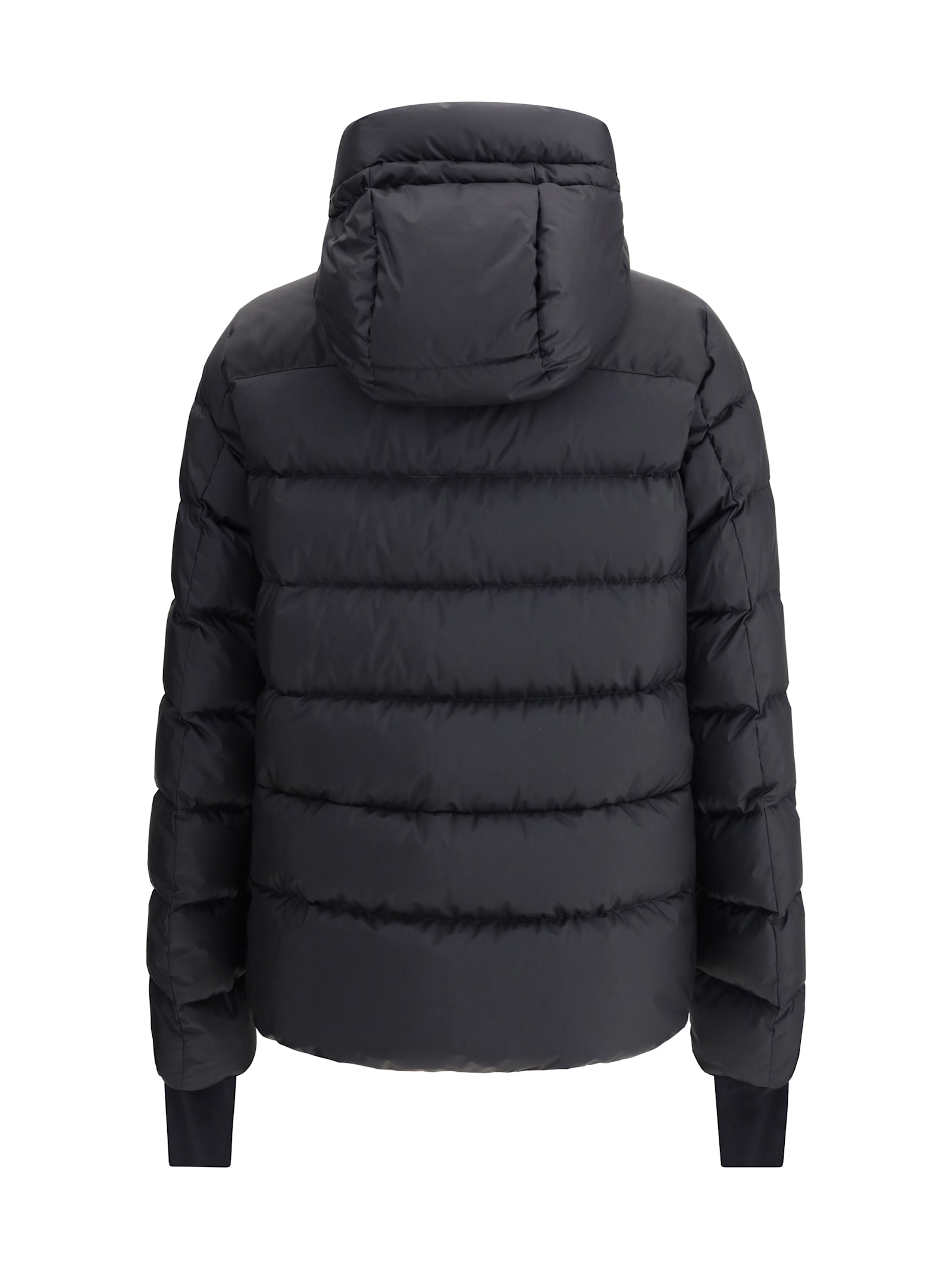 Moncler Down Ski Jacket Sleeve Pocket In Black