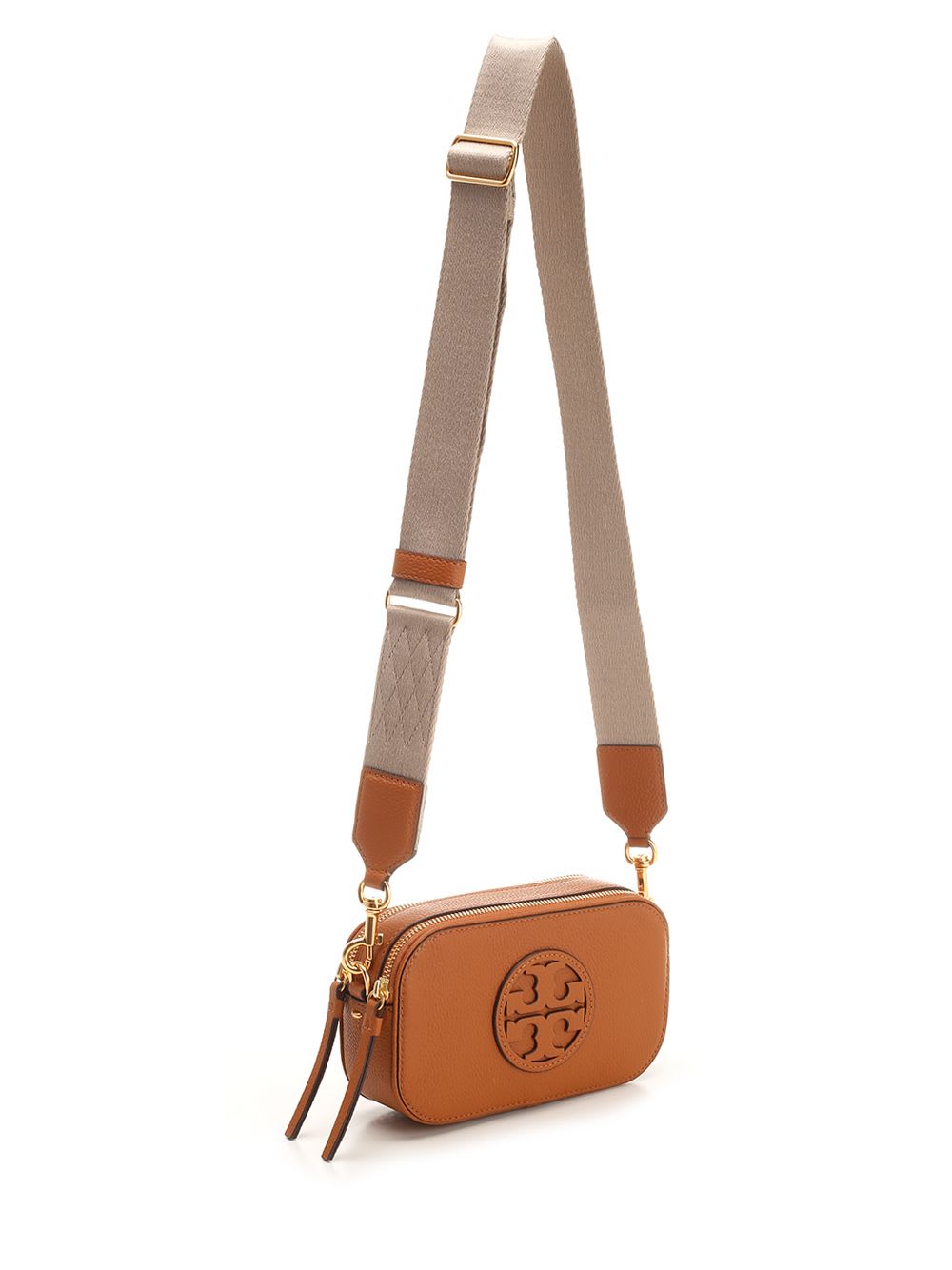 Shop Tory Burch Miller Brown Leather Shoulder Bag