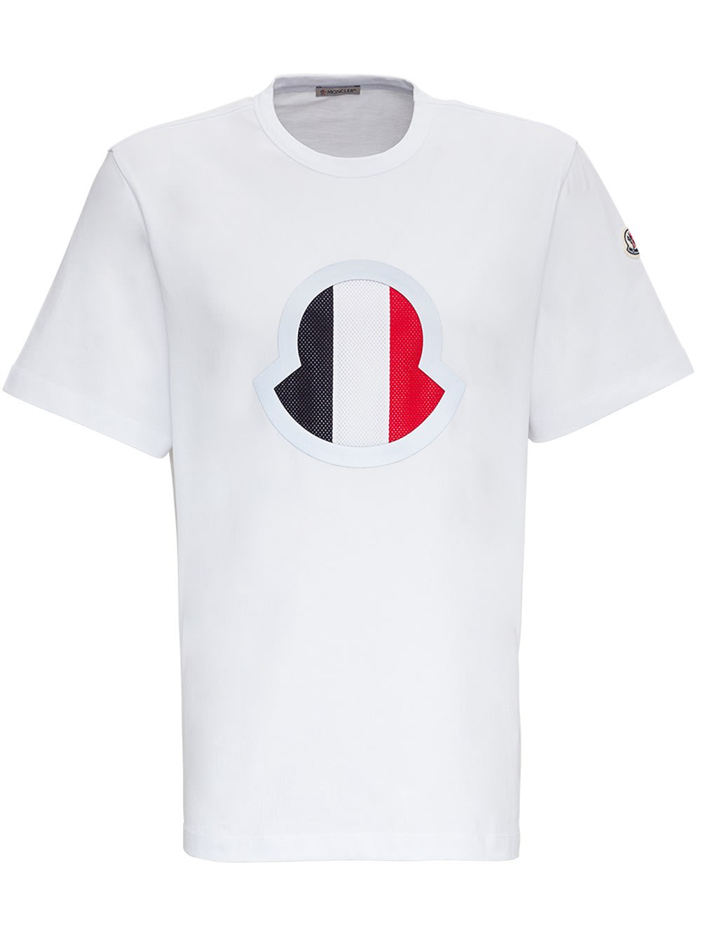 Click to view more detailed imagery on our partner's website Moncler Jersey T-shirt With Logo In White