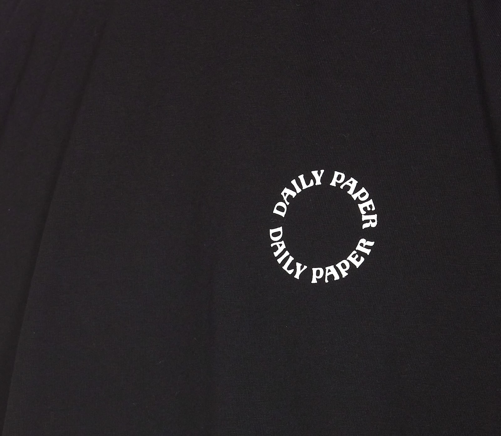Daily Paper Orbit Schwarzes T-shirt In Black