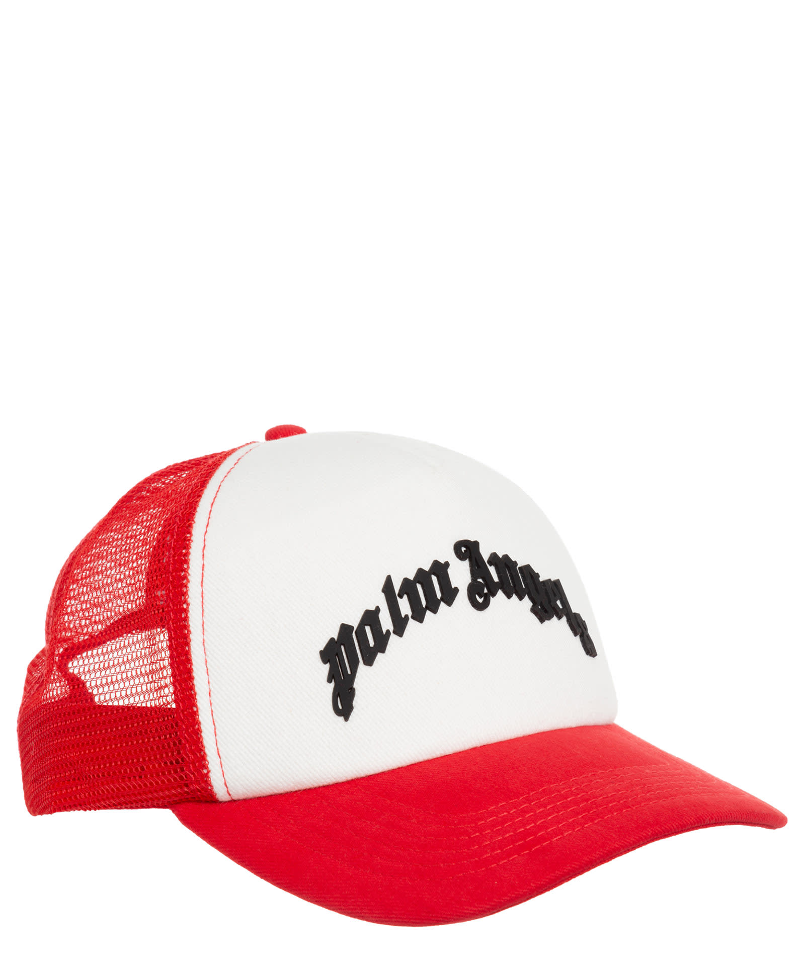 Palm Angels Curved Logo Cotton Hat