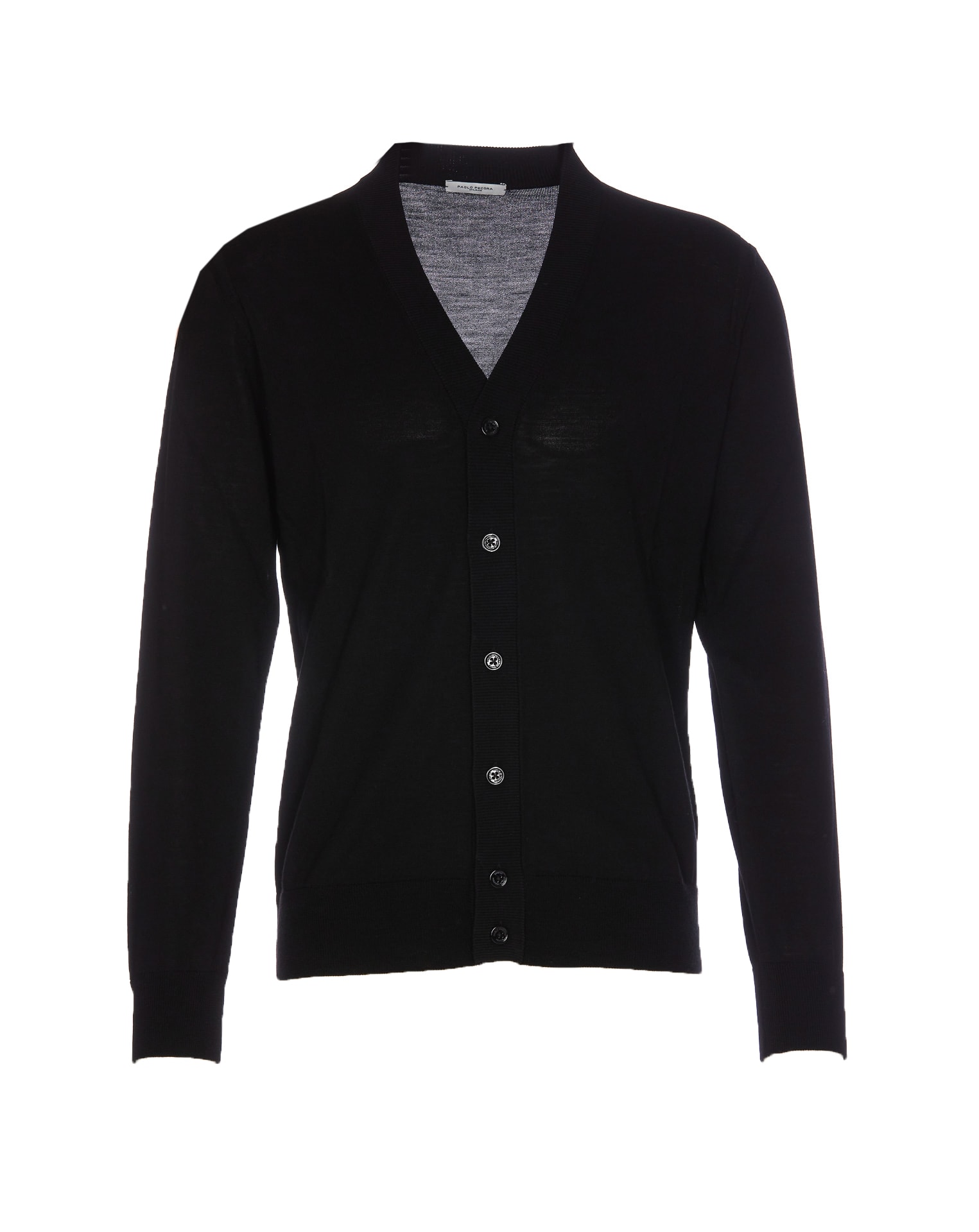 Shop Paolo Pecora Cardigan In Black