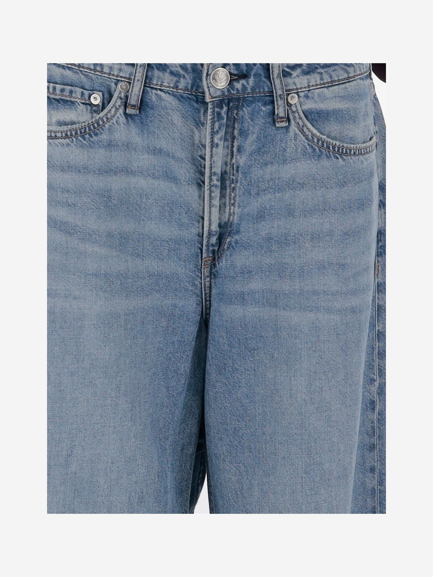 Rag & Bone Cotton Blend Jeans In Blue