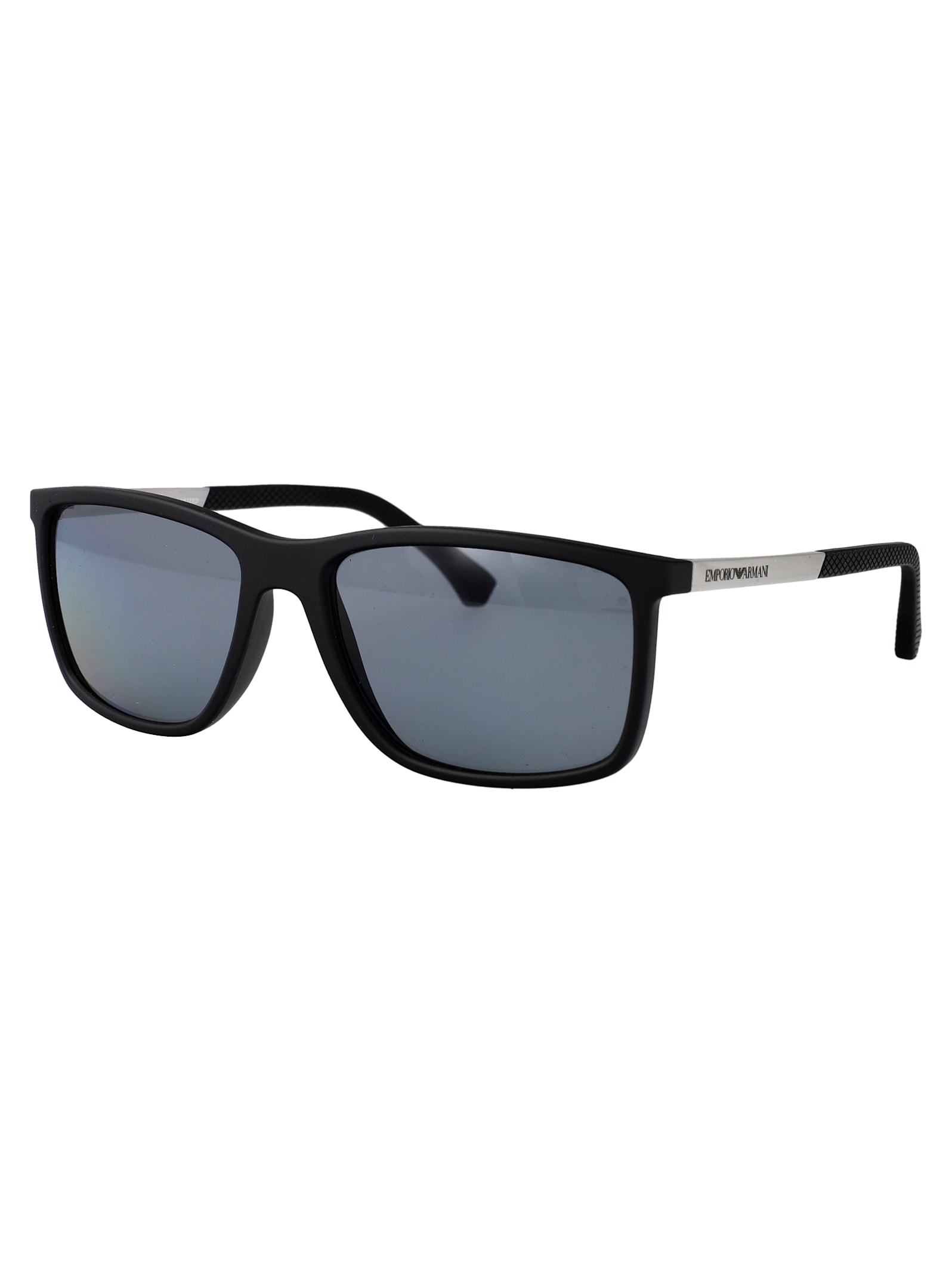 Emporio Armani Rubber Black Injected Sunglasses