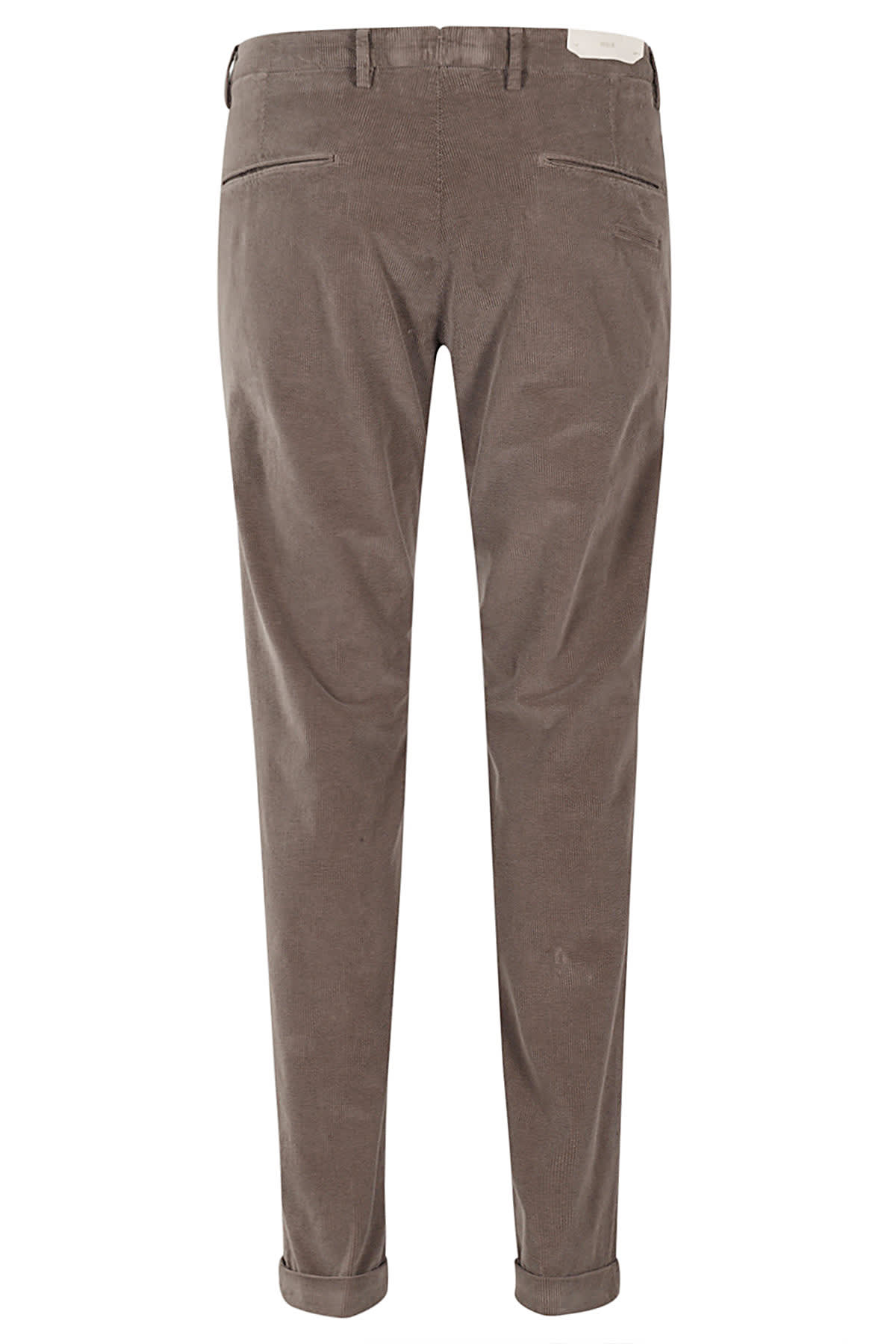 Briglia 1949 Pantalone V Piatto Tricotina Lyocell In Tortora
