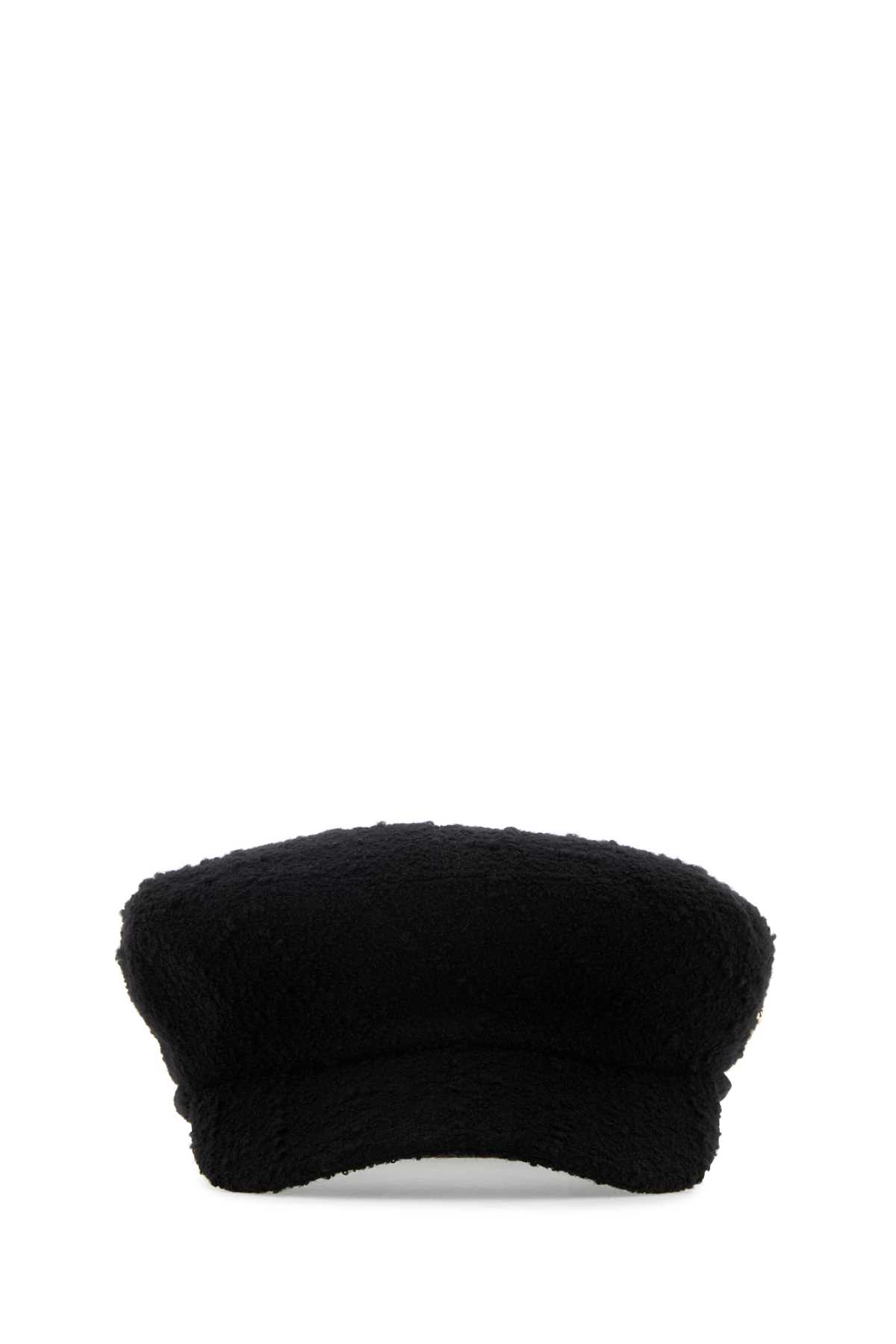Black Bouclã© Vichy Hat
