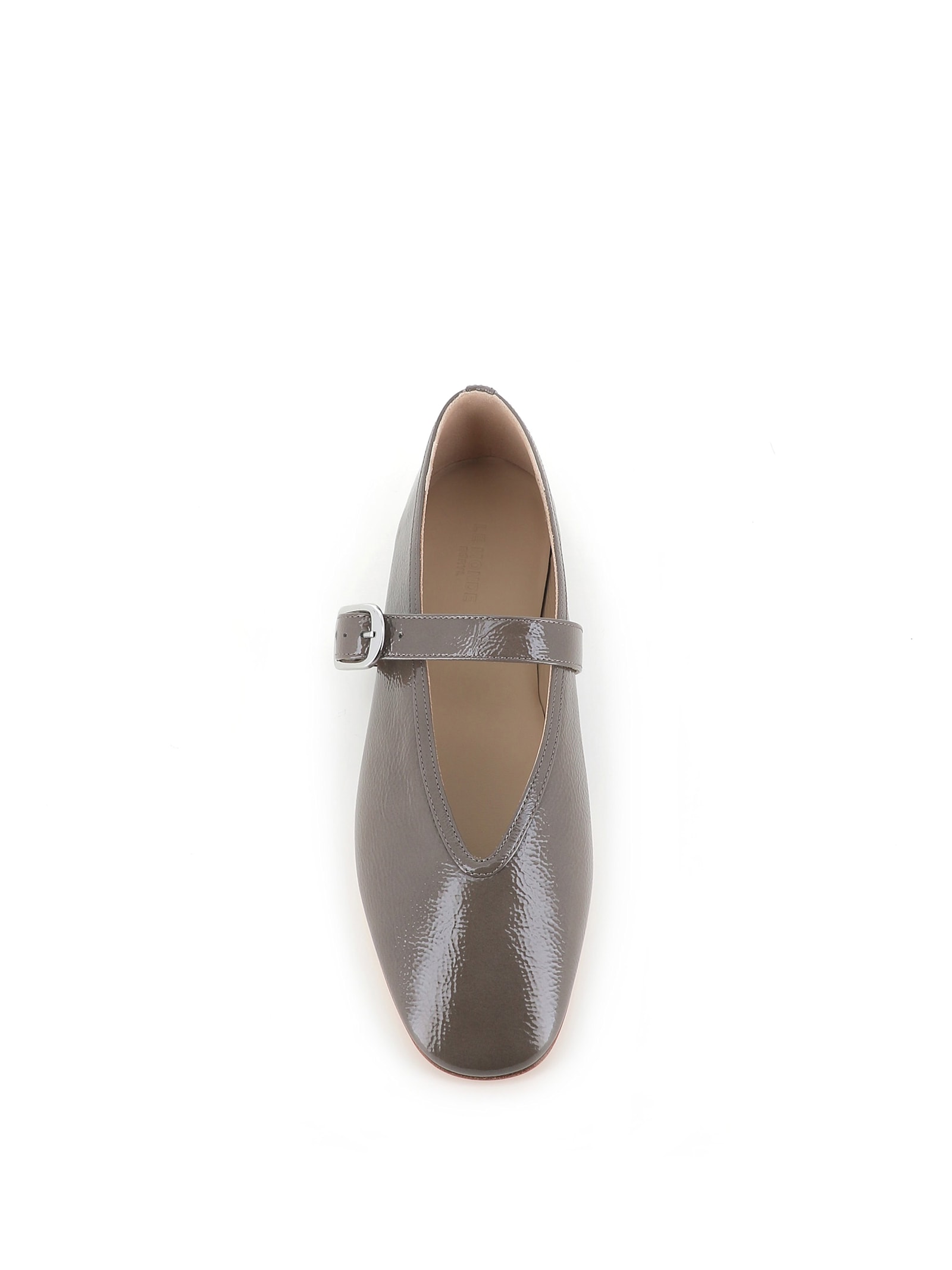 Le Monde Beryl Ballerina Stella In Dove-coloured Leather In Brown