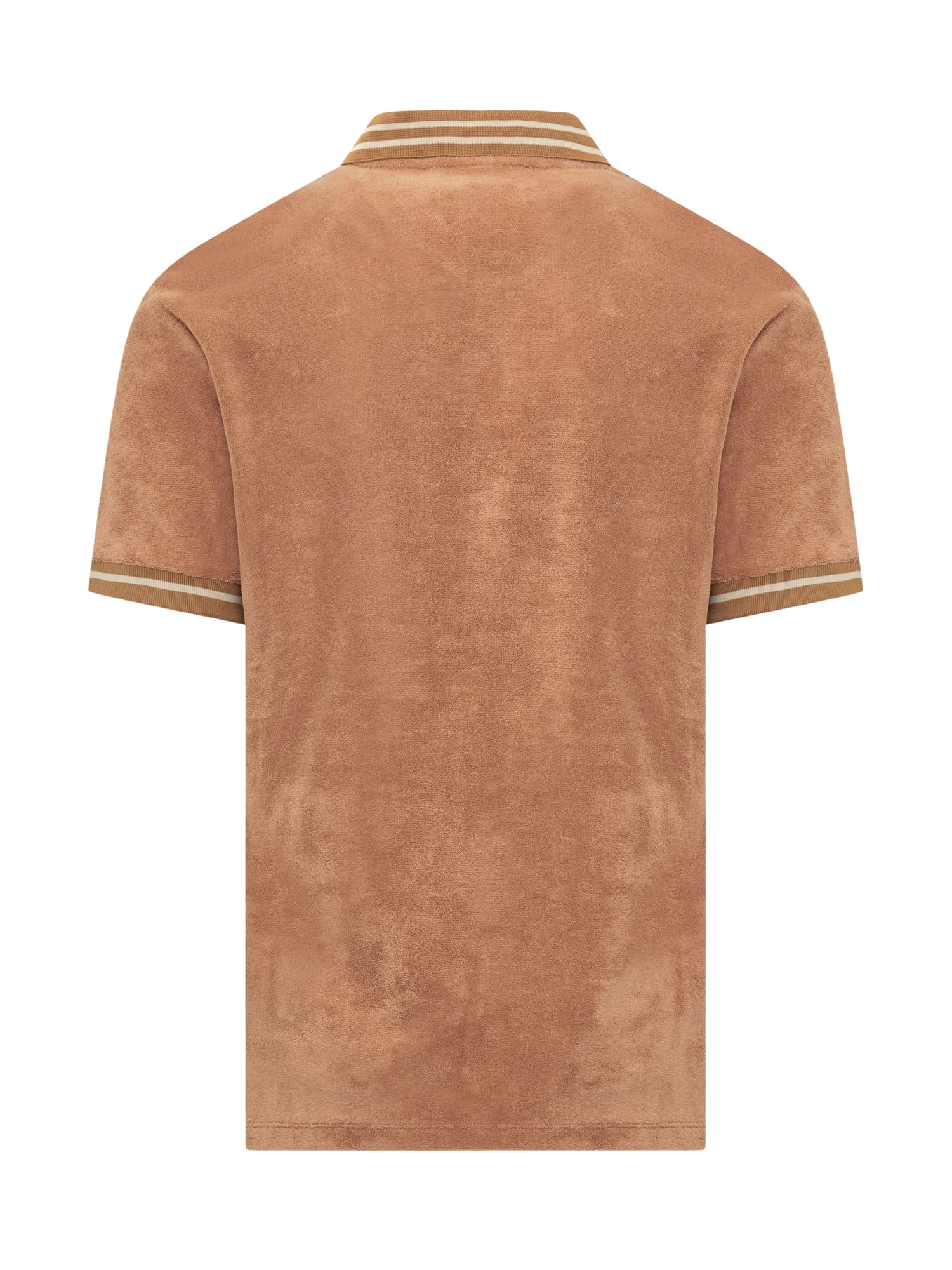 Shop Barrow Polo Shirt In Burnt Sand