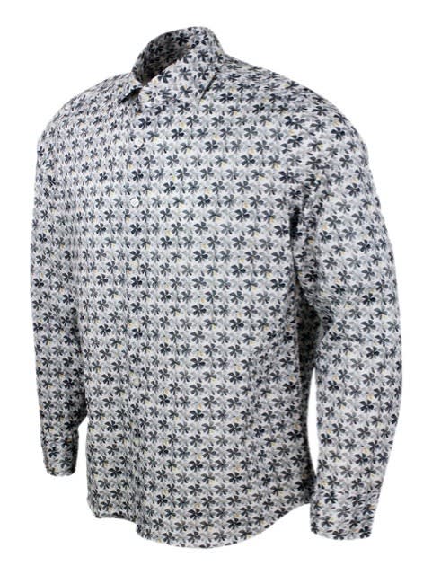 Sonrisa Shirt In Bianco - Grigio