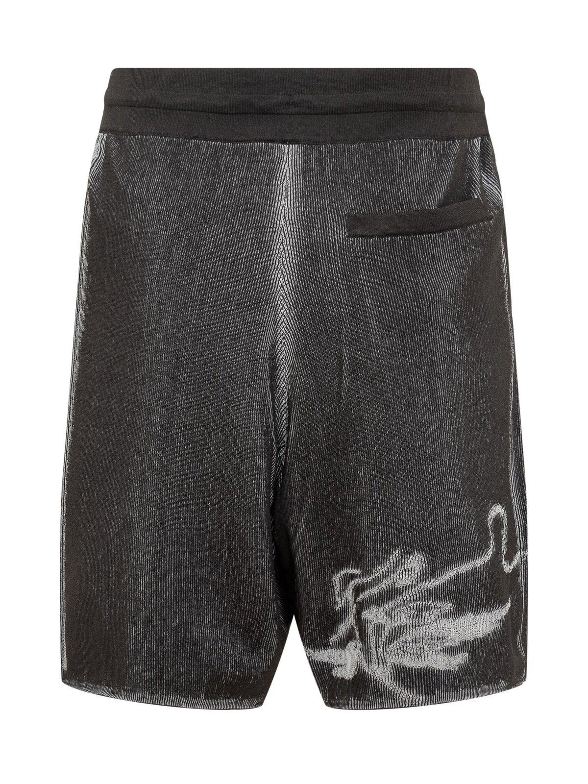 Shop Y-3 Gfx Relaxed Fit Knit Shorts