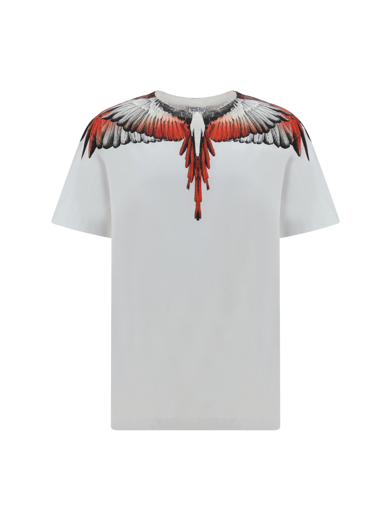 Shop Marcelo Burlon County Of Milan Icon Wings T-shirt In White Red