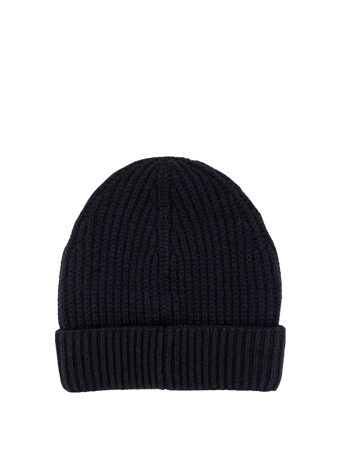 Shop Dolce & Gabbana Dg Logo Patch Knitted Beanie In Black