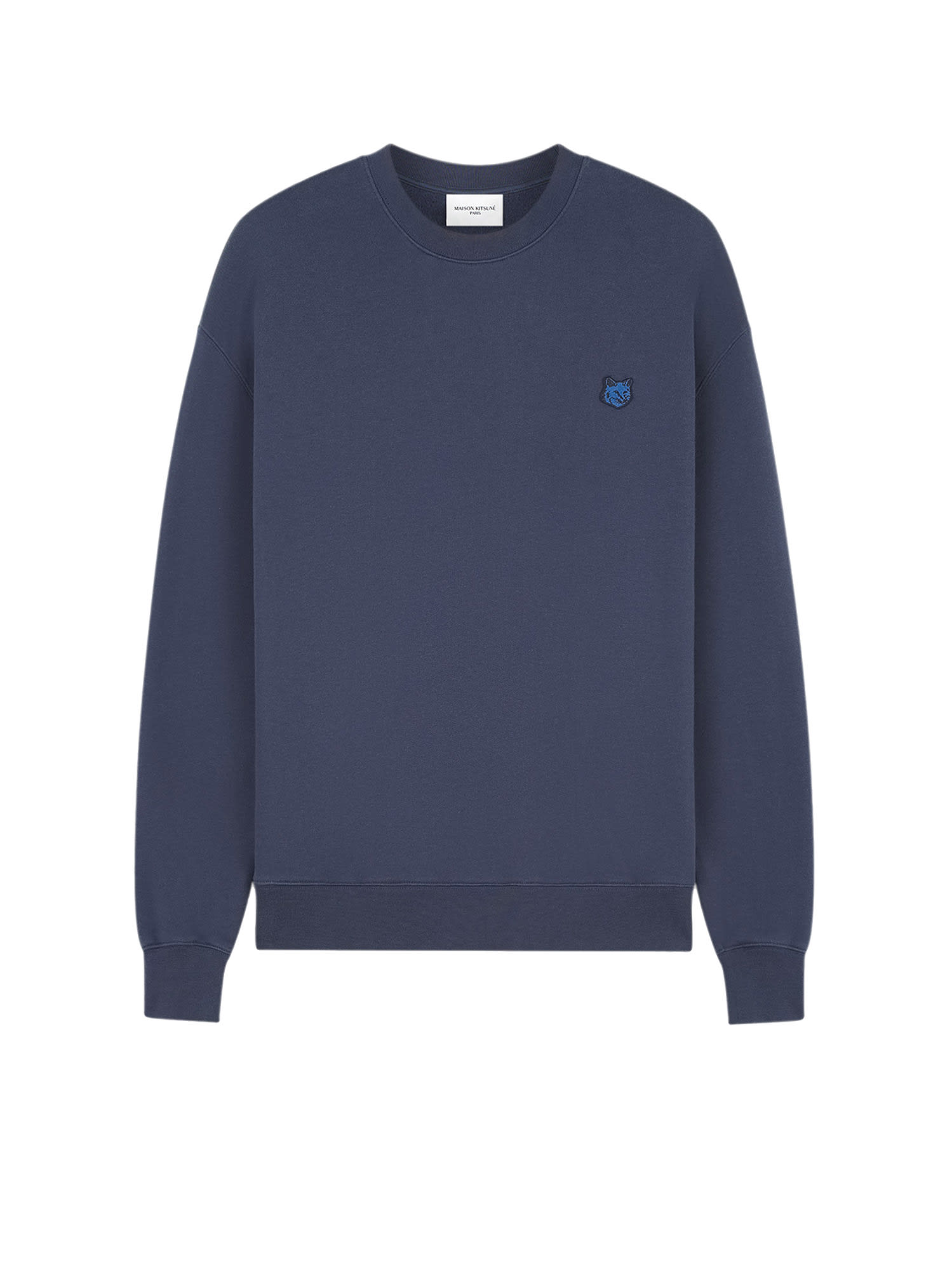Shop Maison Kitsuné Sweatshirt In Ink Blue