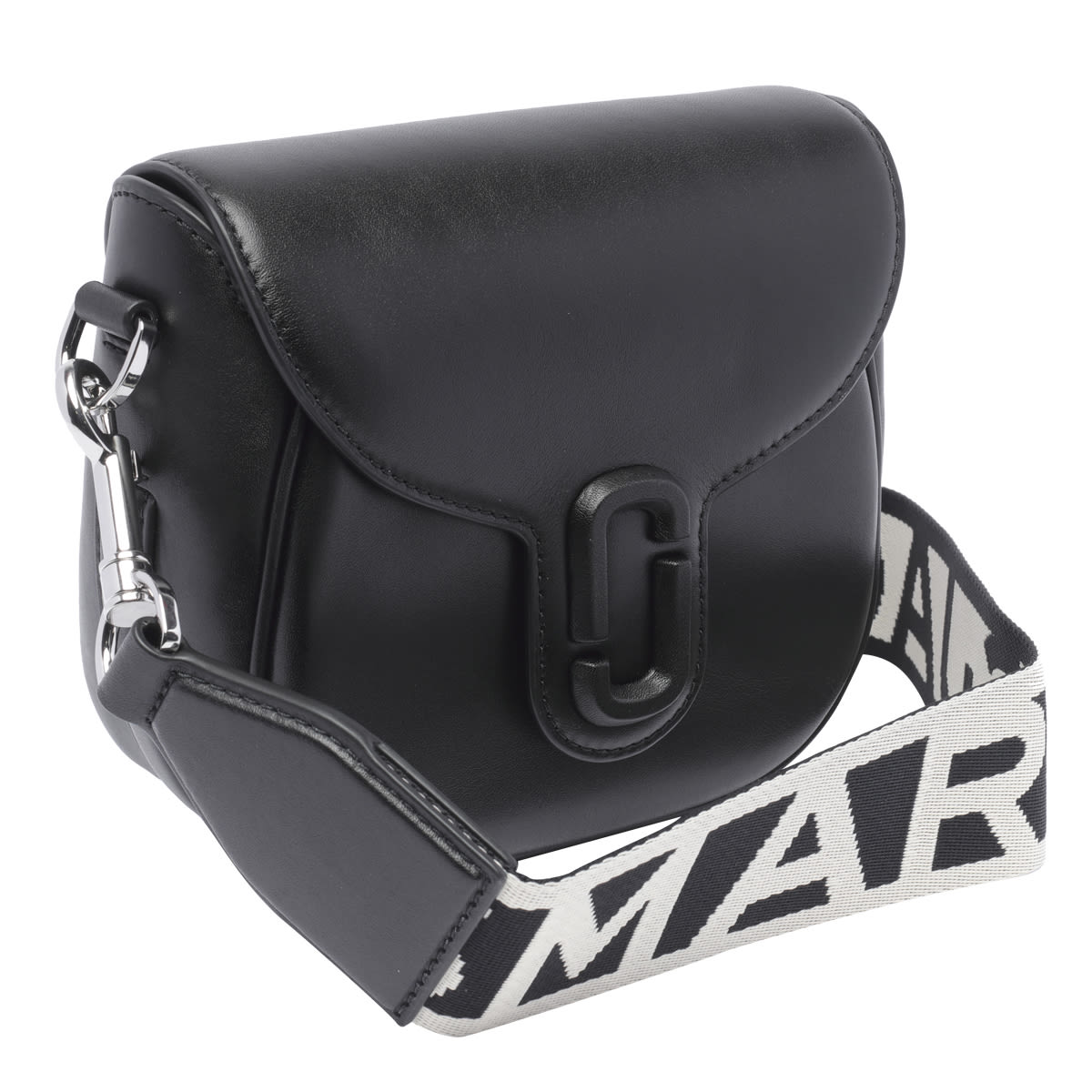 Shop Marc Jacobs Small The J Marc Saddle Bag In Black