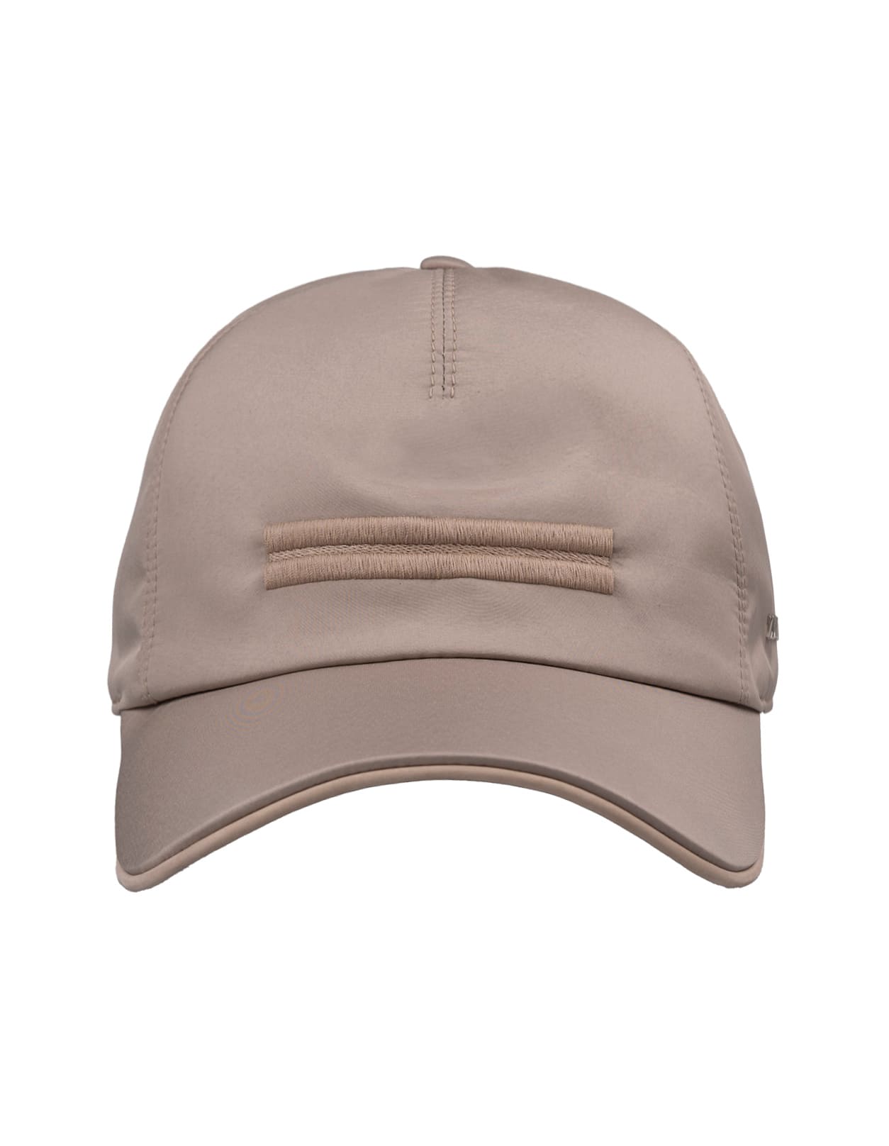 Shop Zegna Khaki Technical Baseball Hat In Brown