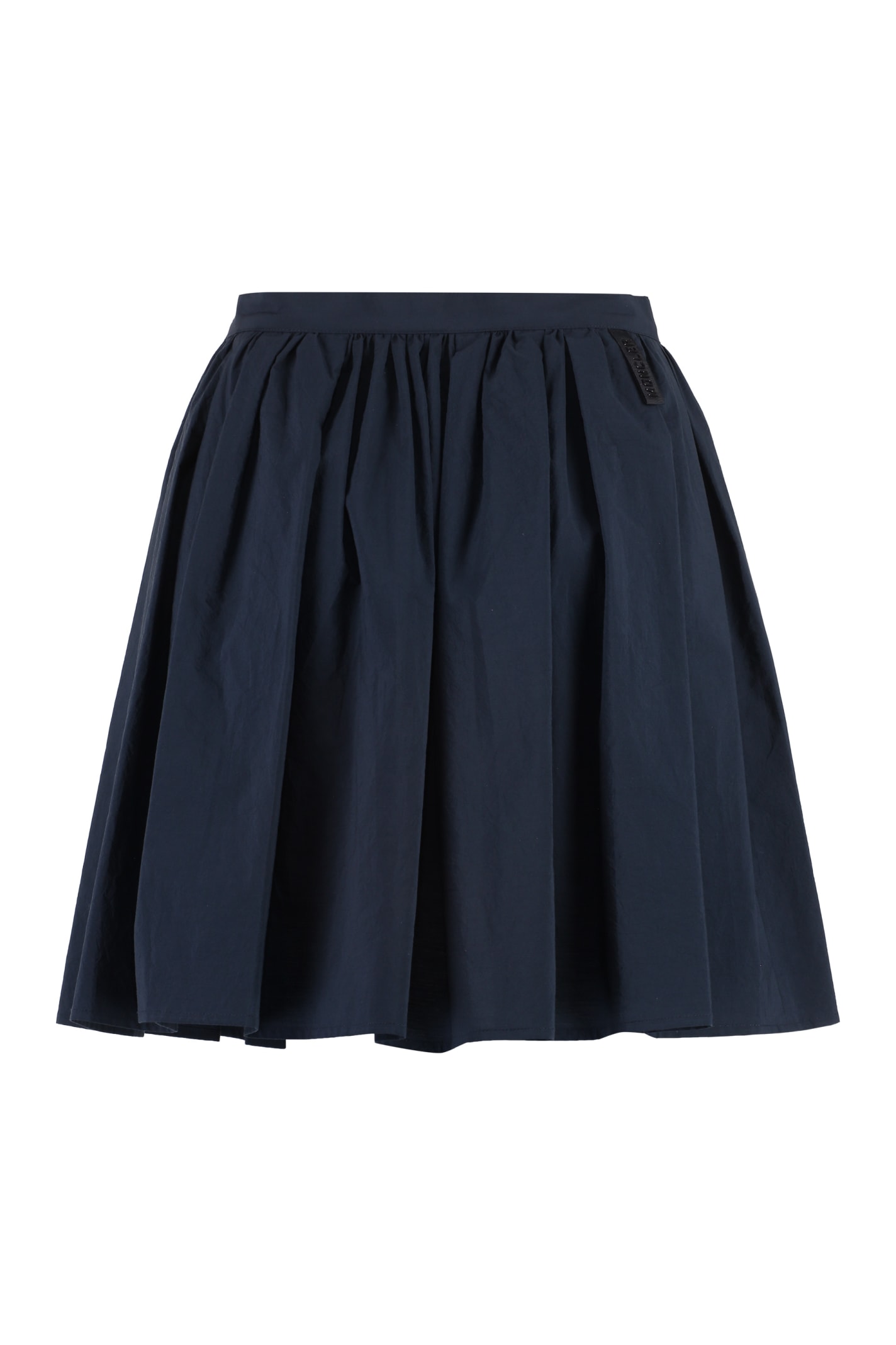 Shop Moncler Cotton Mini-skirt In Blu